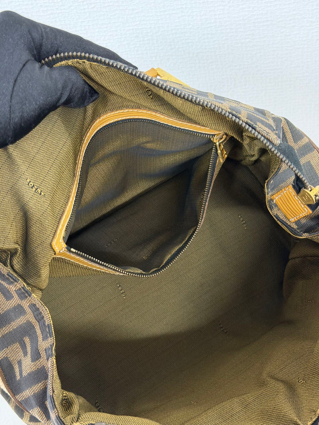 Fendi Zucca Canvas 2WAY Mini Boston Bag.