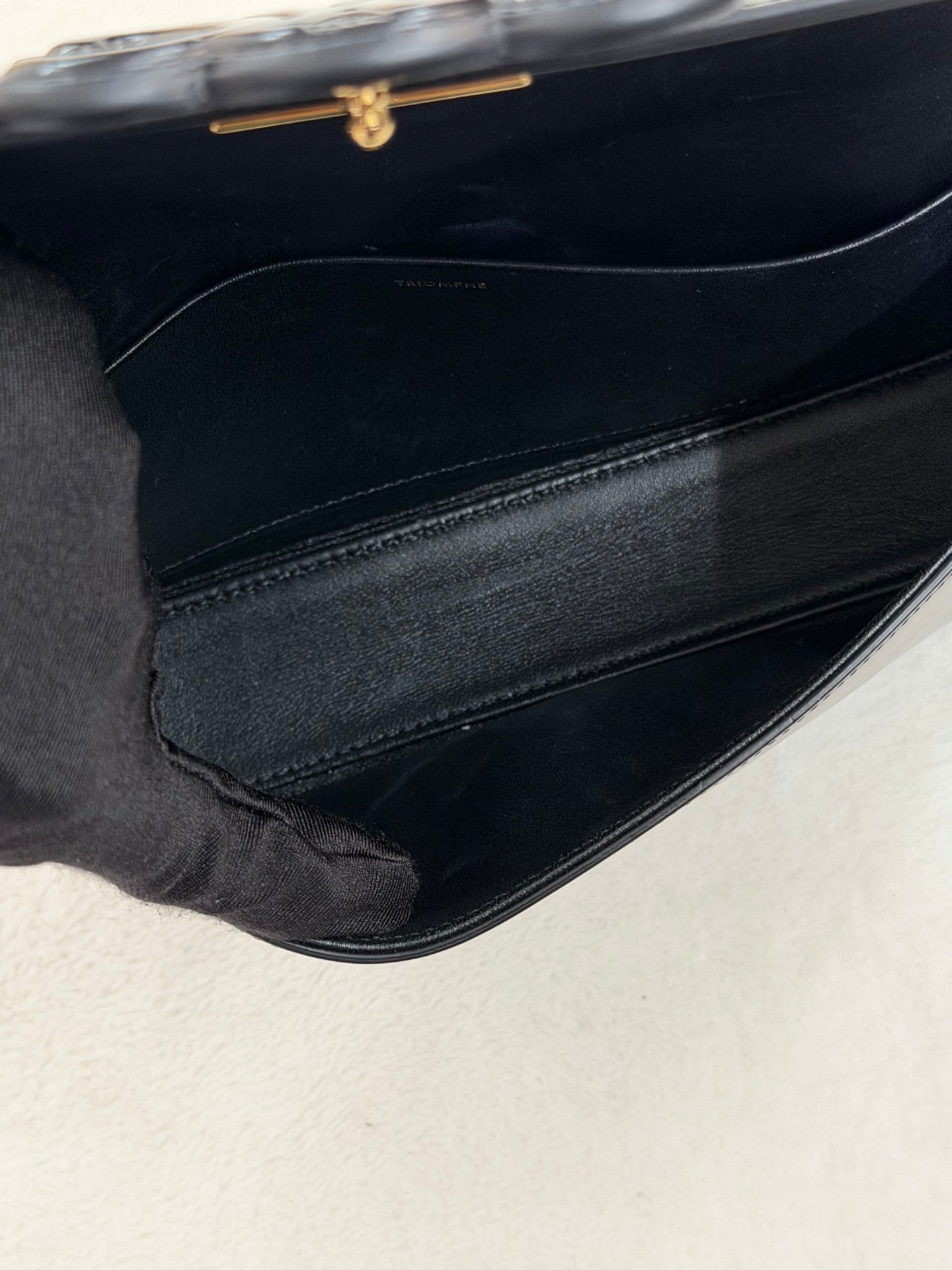 CELINE  Cuir Triomphe Leather Shoulderbag