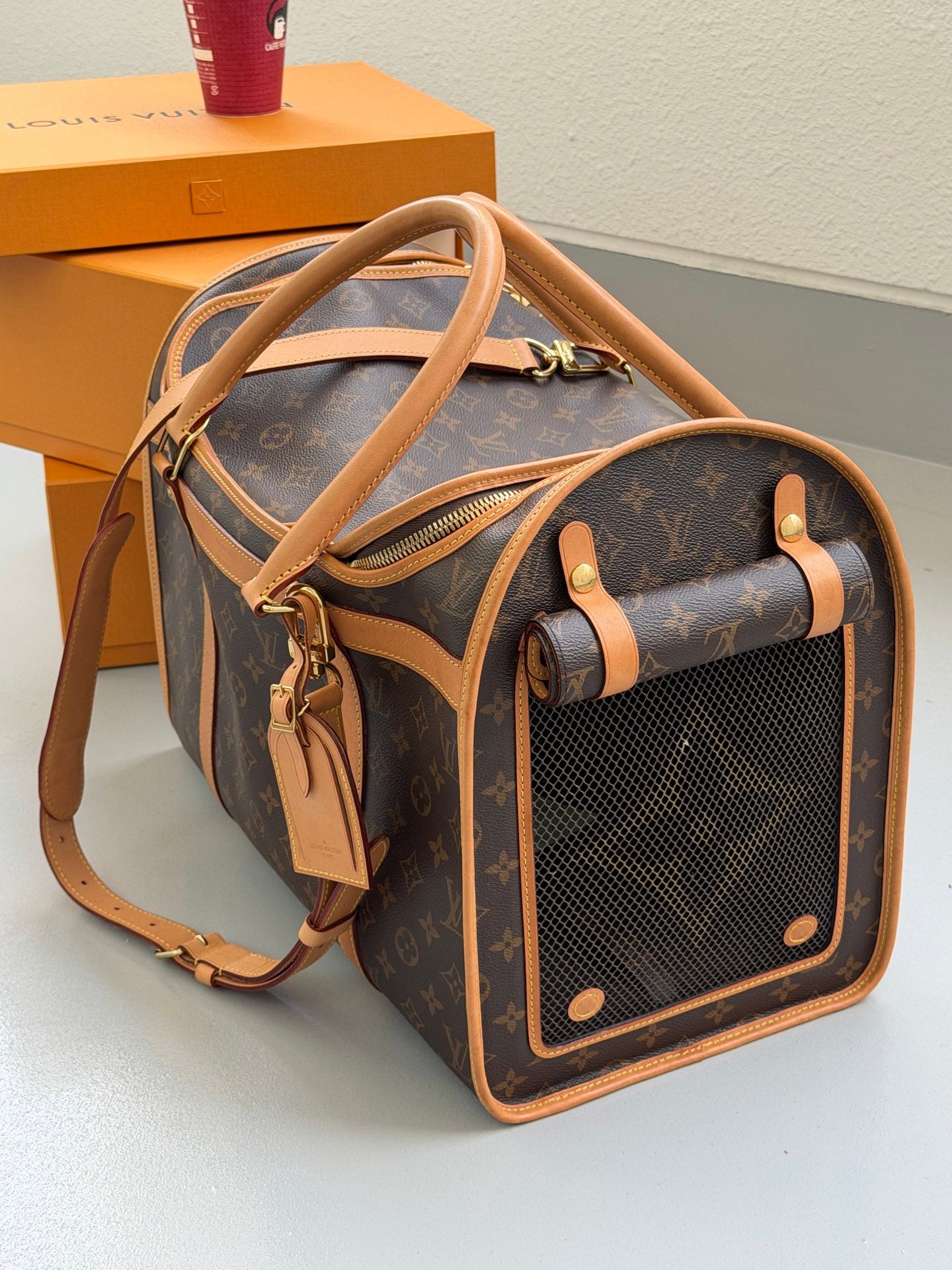 Louis Vuitton Monogram Sac Chien Pet Carrier