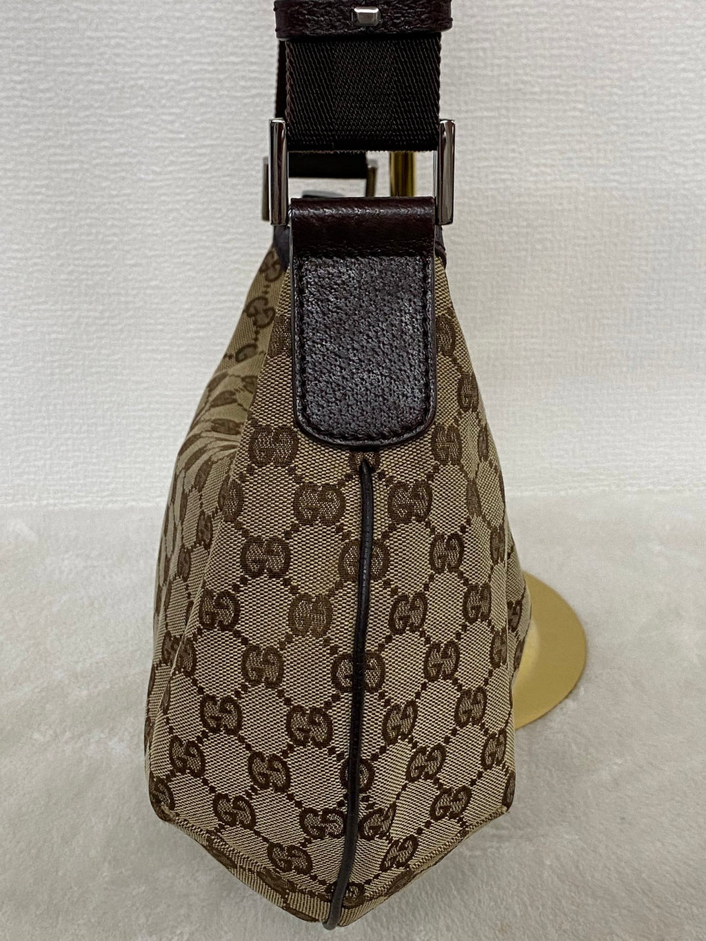 Gucci GG Canvas Half Moon Shoulder Bag