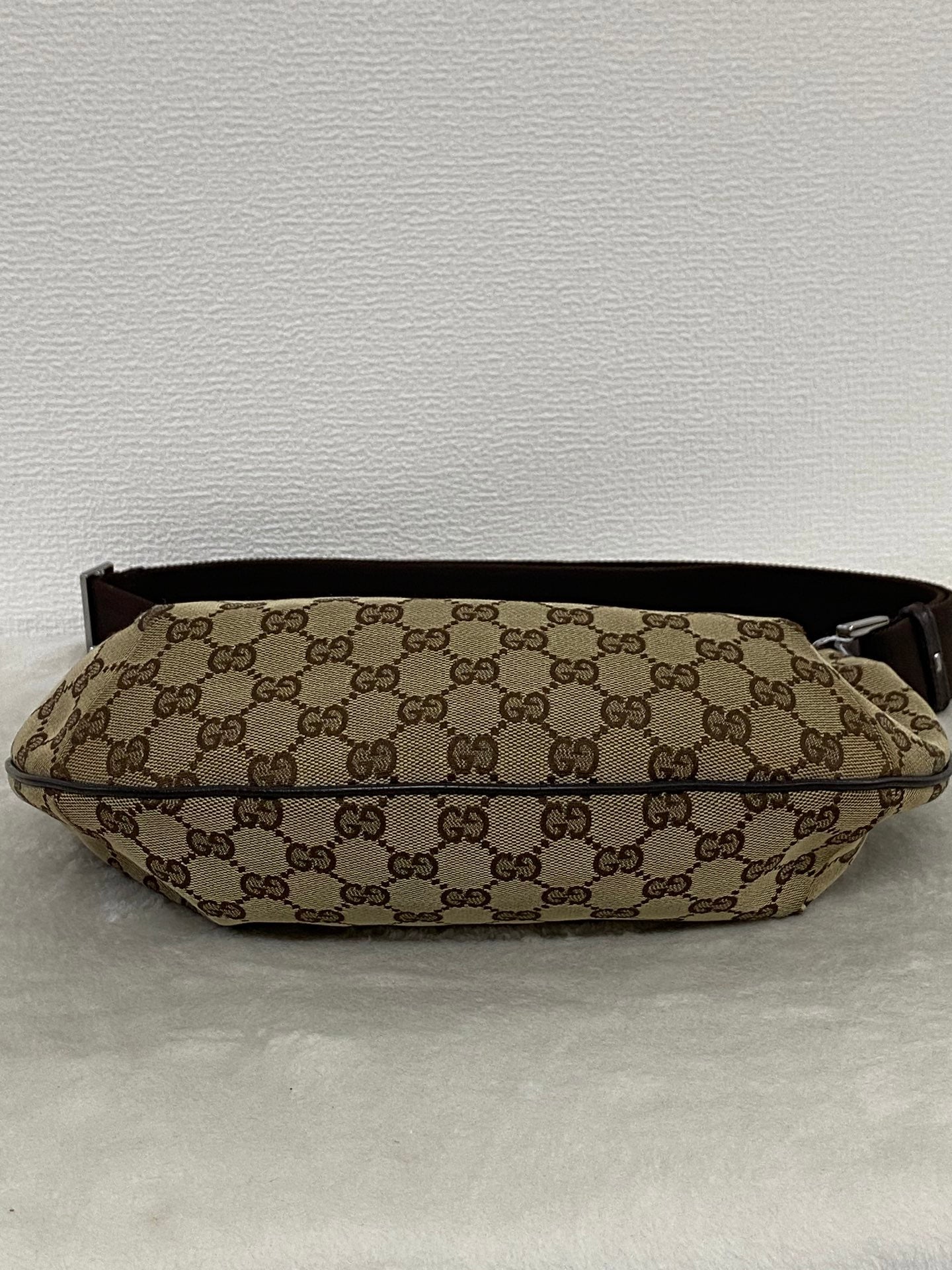 Gucci GG Canvas Half Moon Shoulder Bag