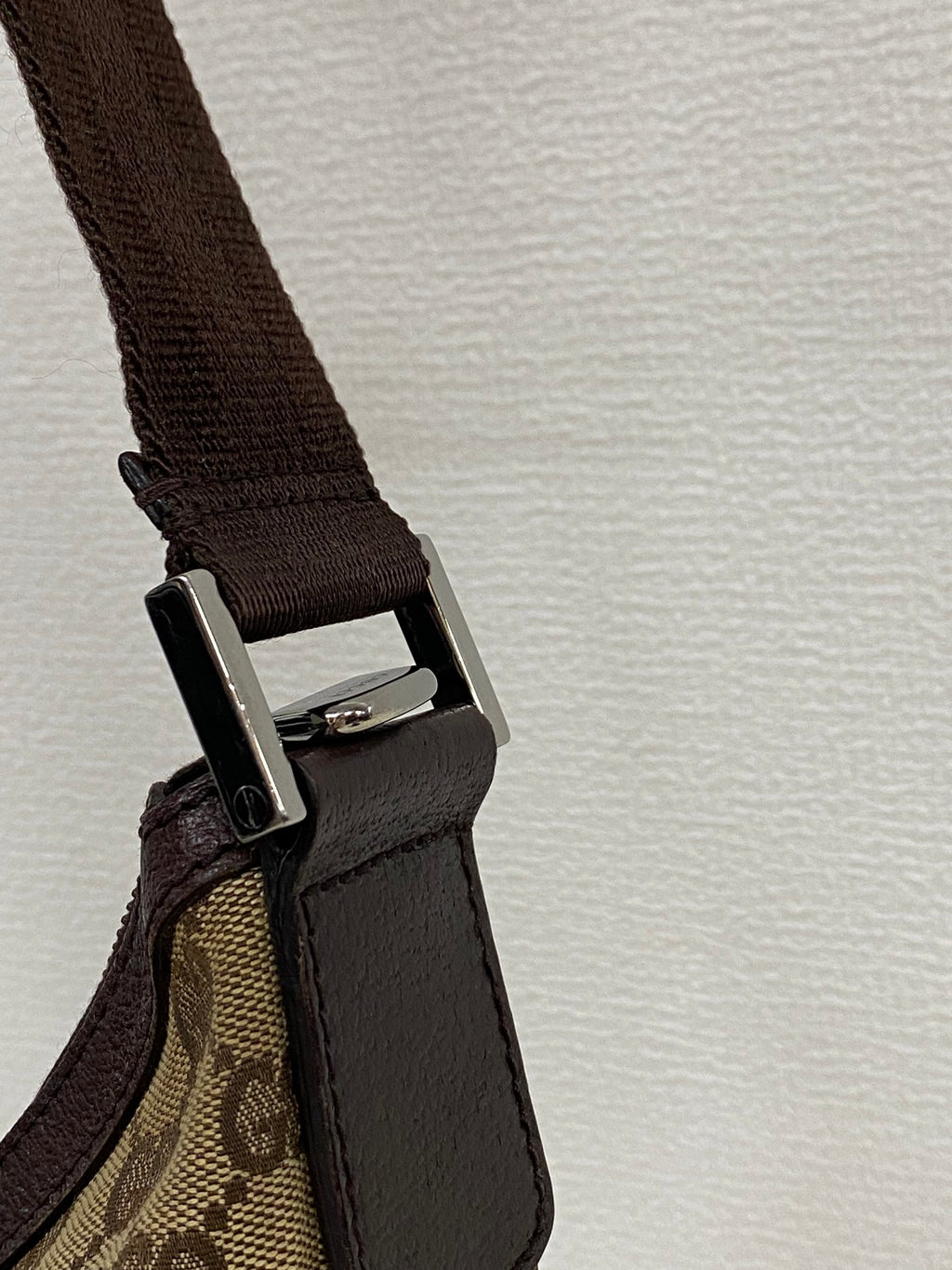 Gucci GG Canvas Half Moon Shoulder Bag