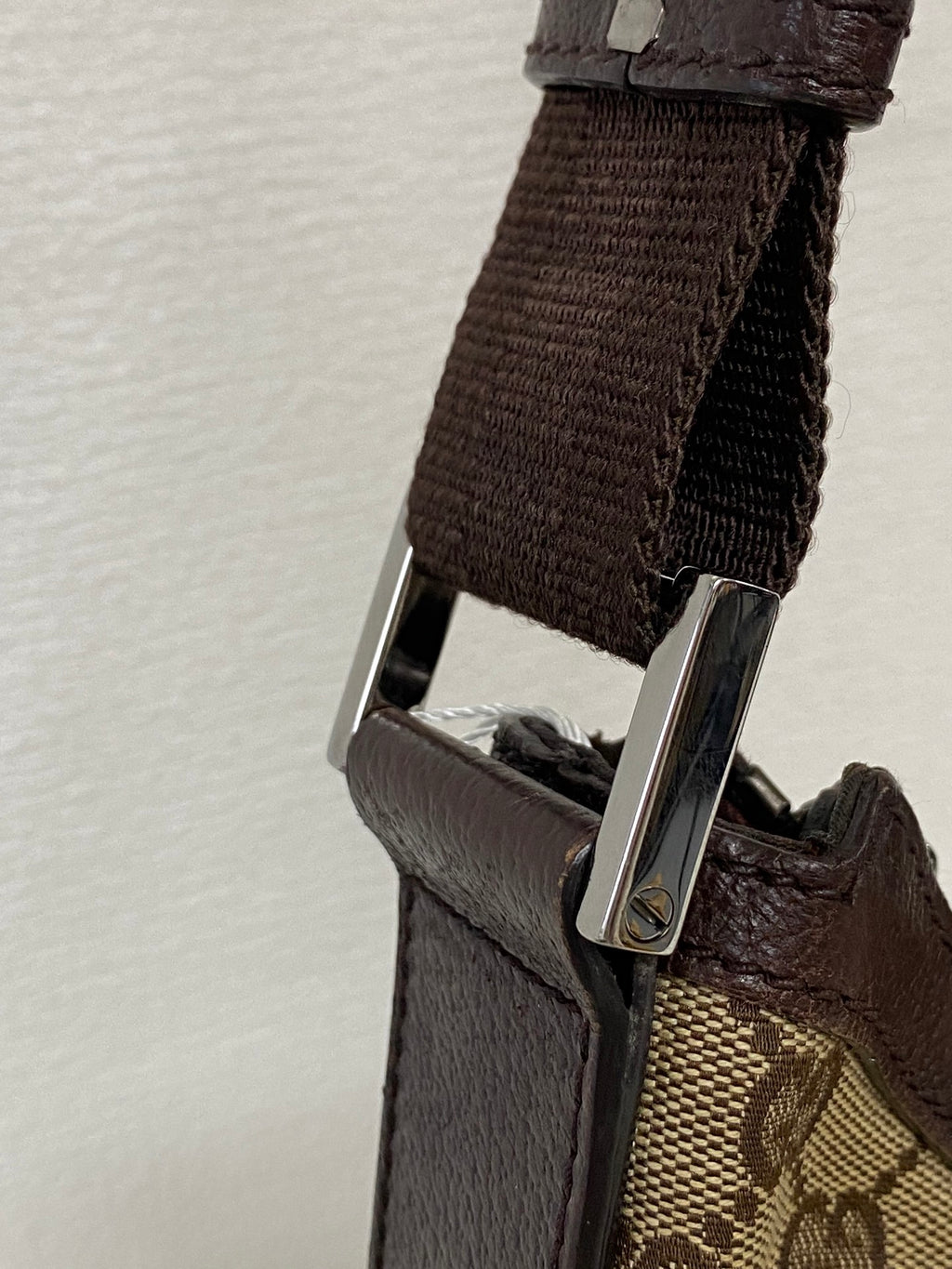 Gucci GG Canvas Half Moon Shoulder Bag