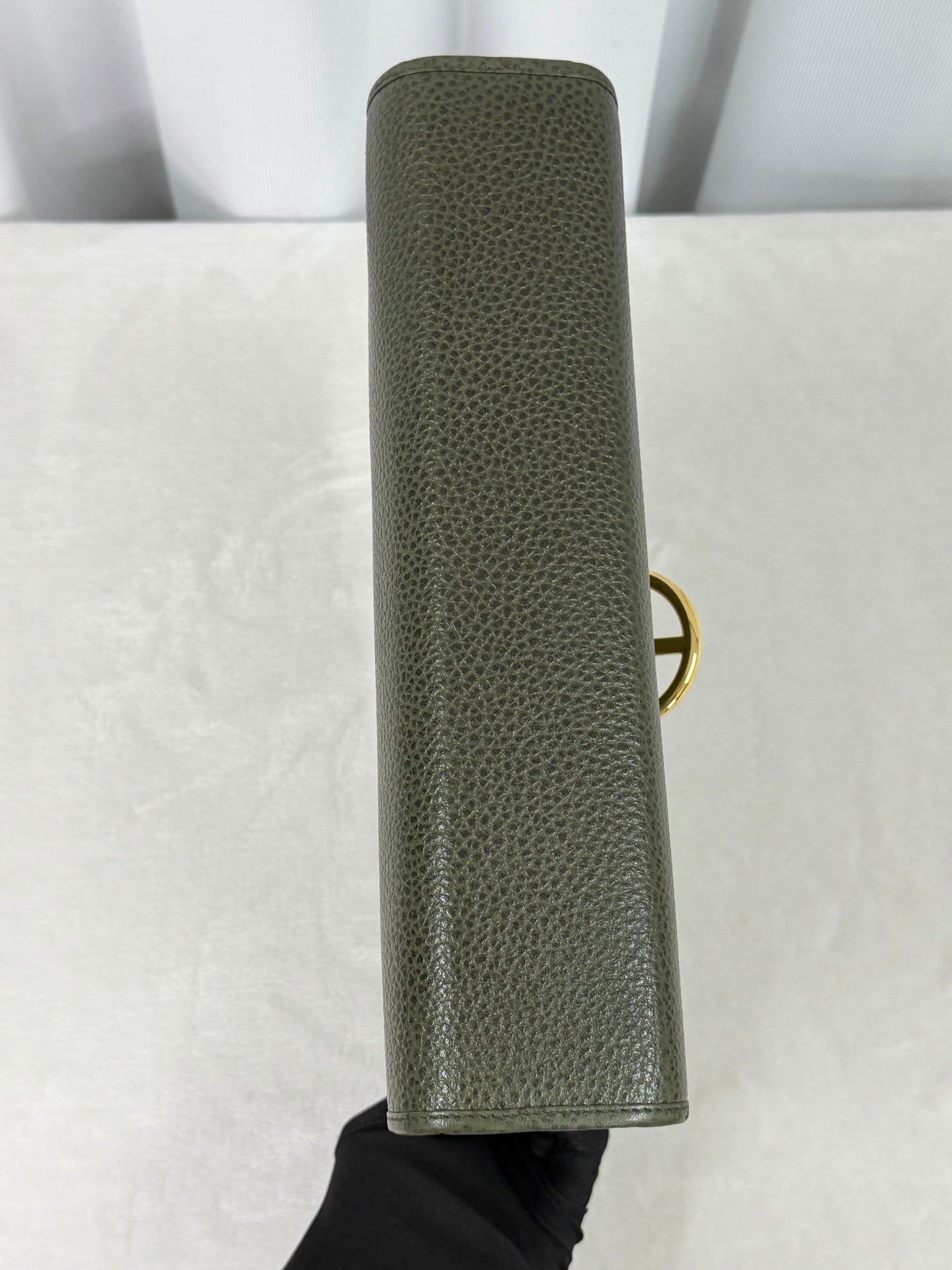 Christian Dior Equestrian Grained Leather Top Handle Flap Bag