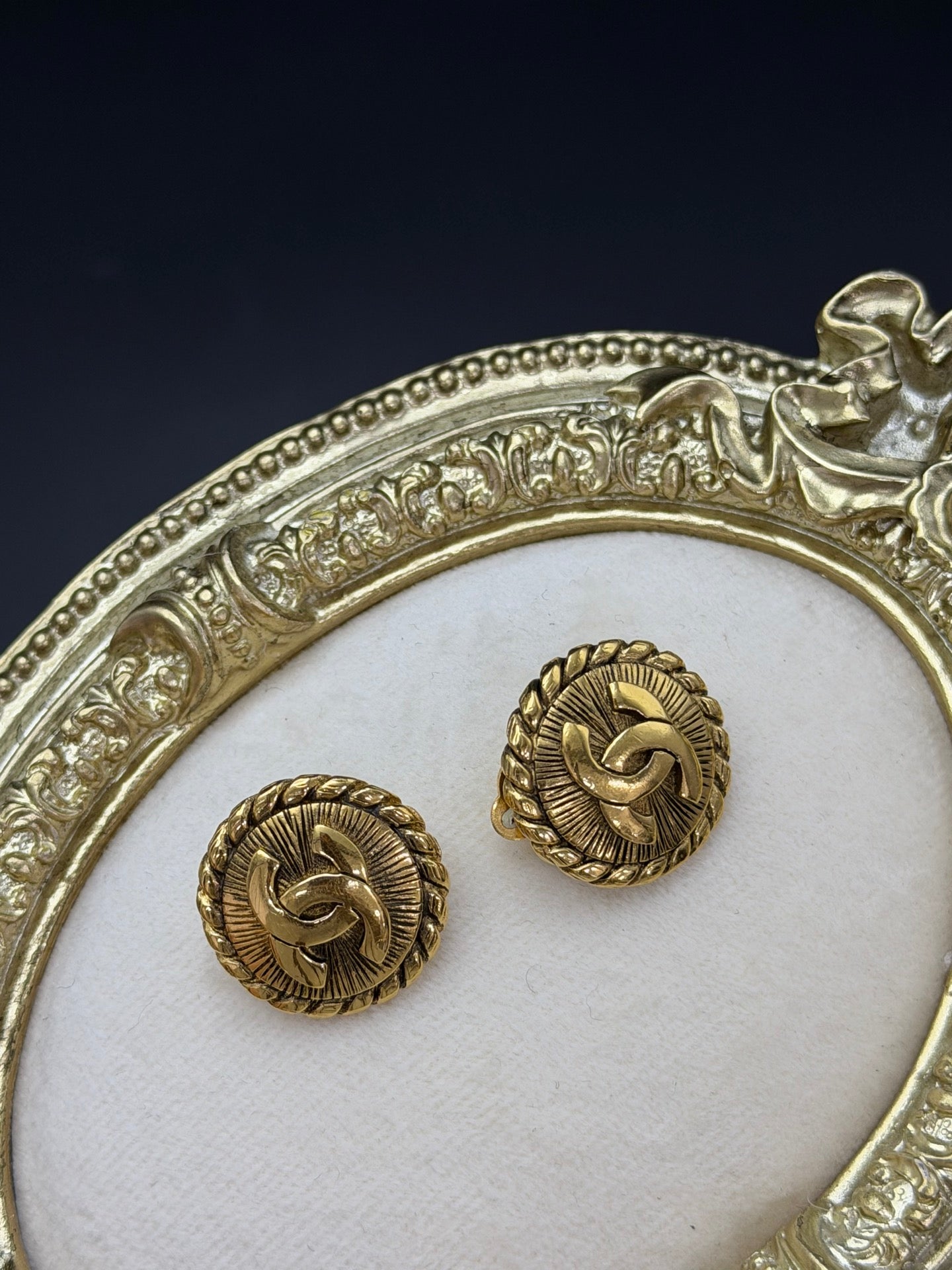 CHANEL Double-C Ear Clips