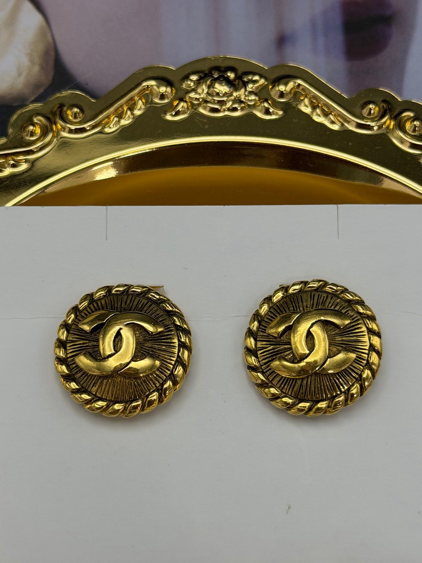 CHANEL Double-C Ear Clips