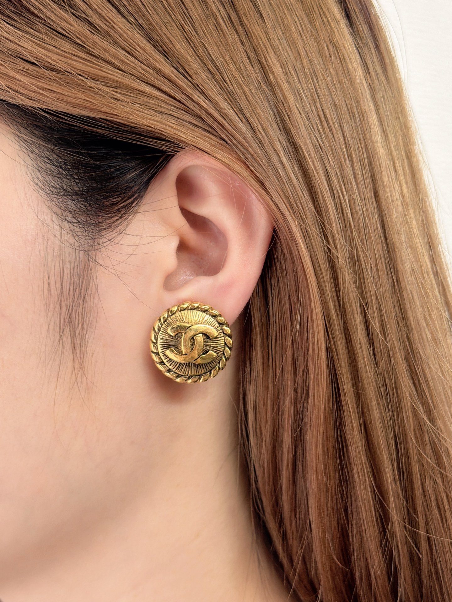 CHANEL Double-C Ear Clips
