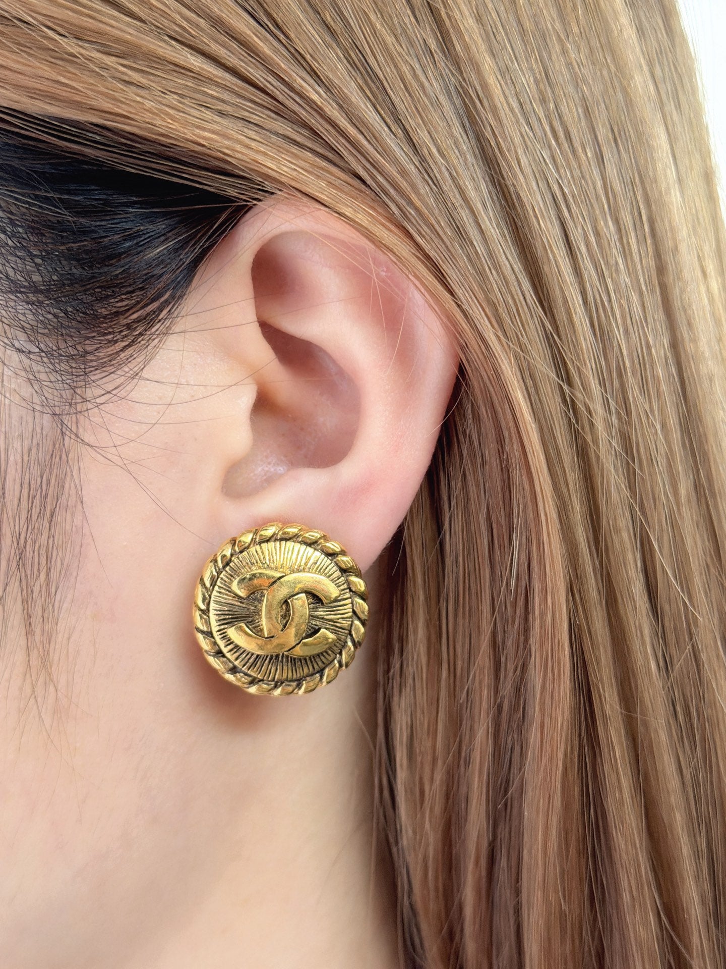 CHANEL Double-C Ear Clips