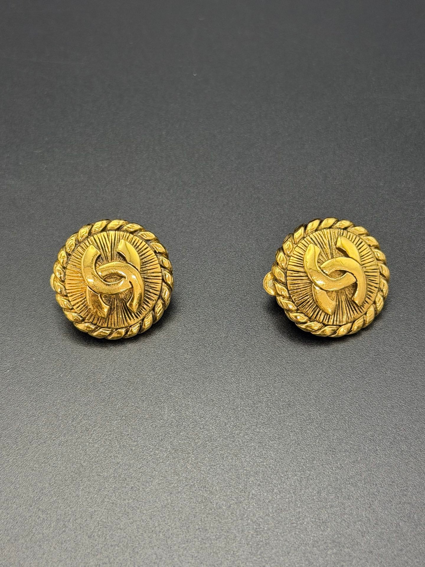 CHANEL Double-C Ear Clips