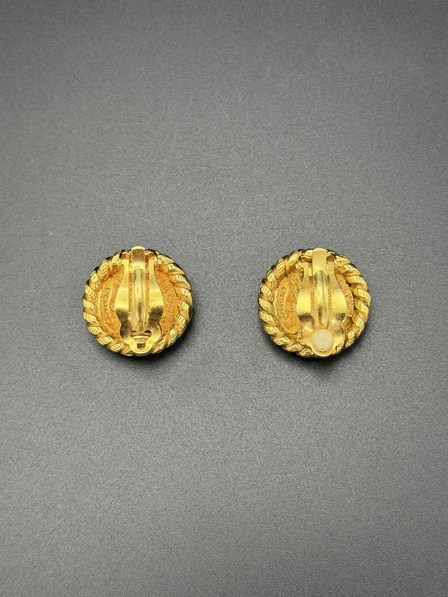 CHANEL Double-C Ear Clips