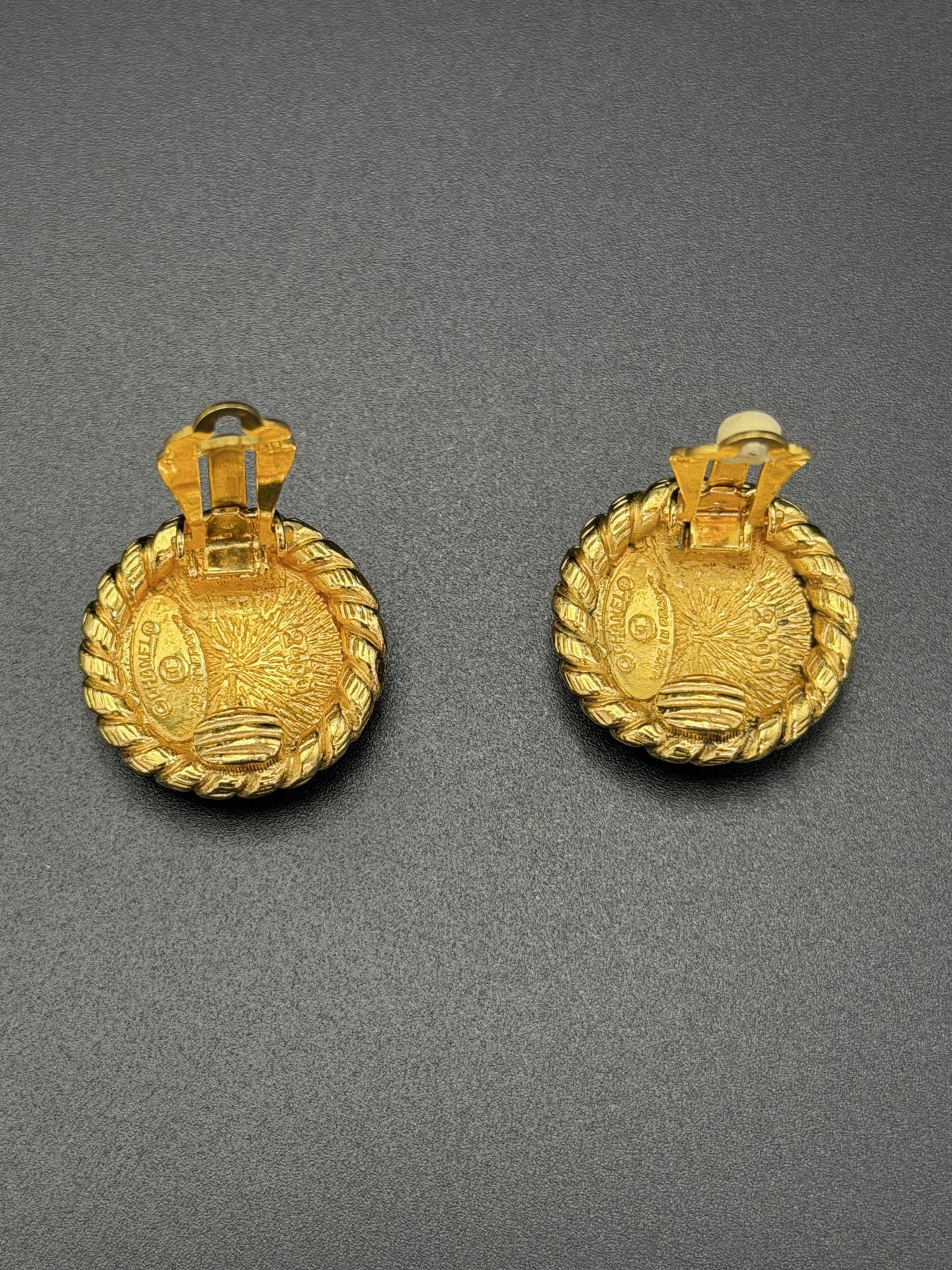 CHANEL Double-C Ear Clips