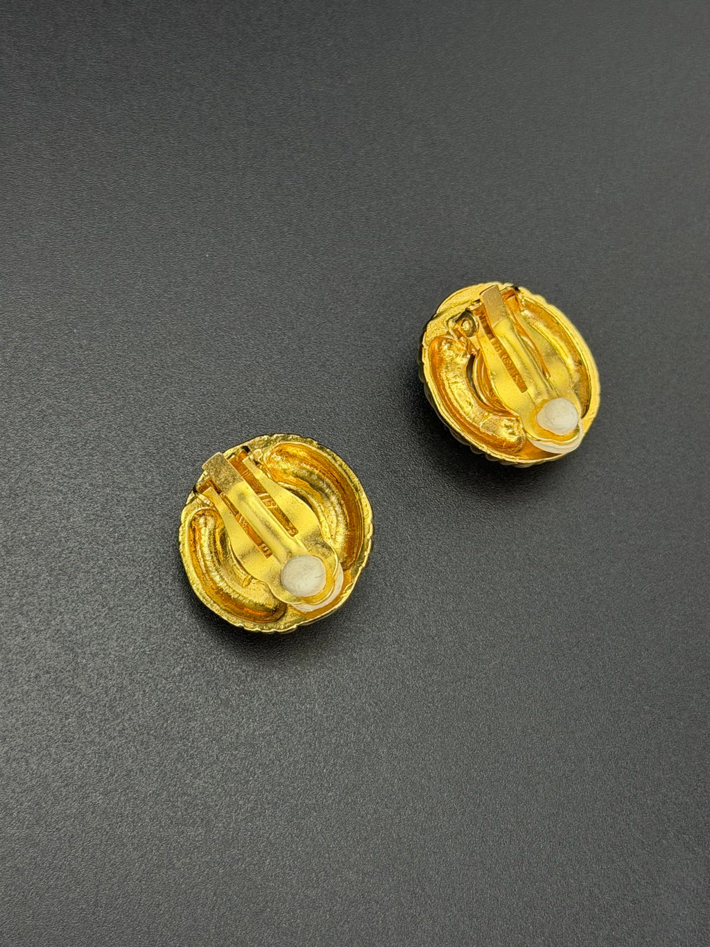 CHANEL Pearl Ear Clips