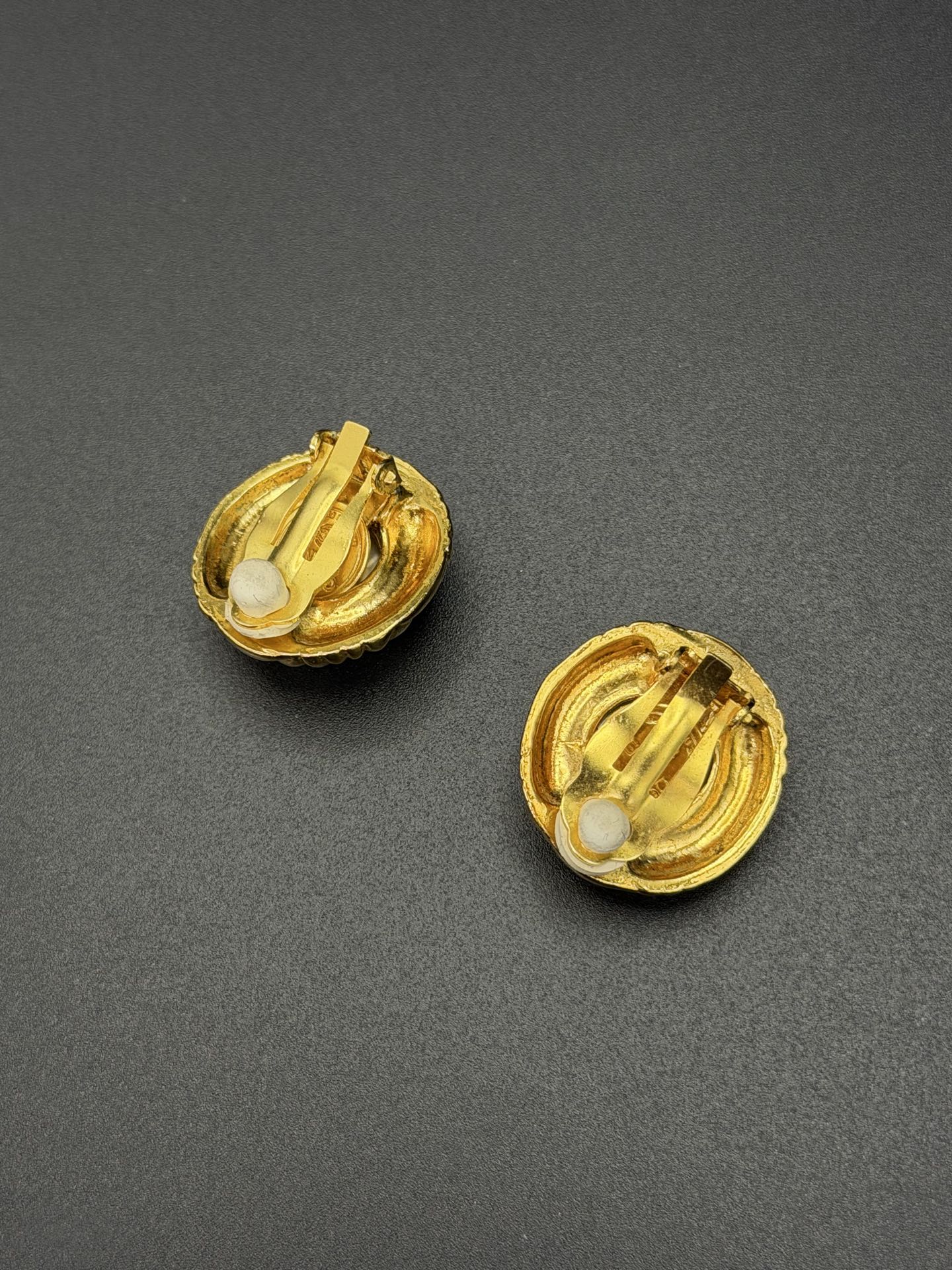 CHANEL Pearl Ear Clips