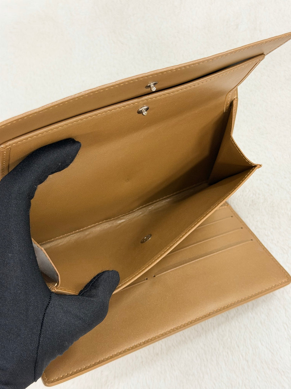 LOUIS VUITTON Monogram Trifold Patent Wallet