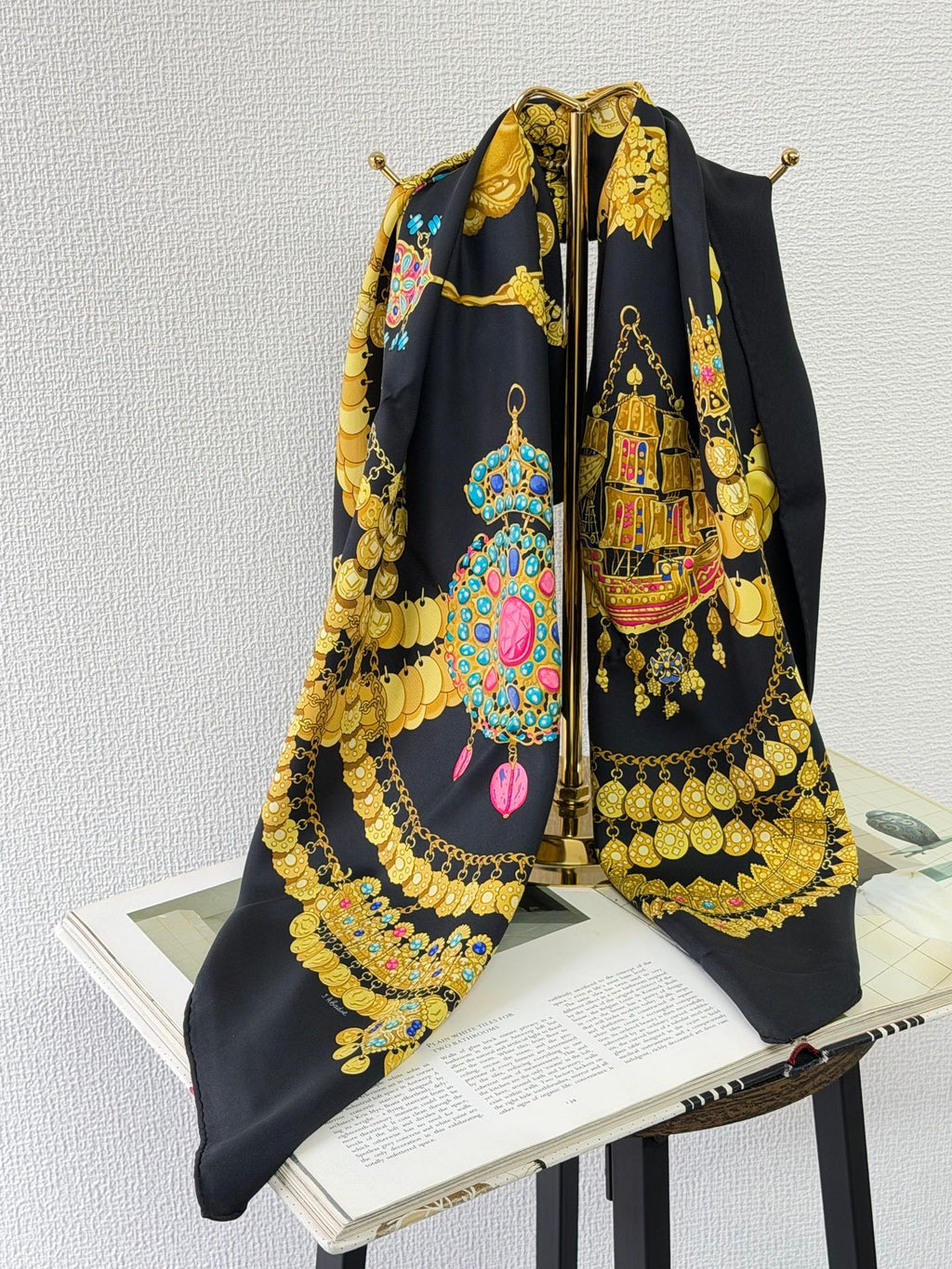 HERMES  Vintage Silk Scarf