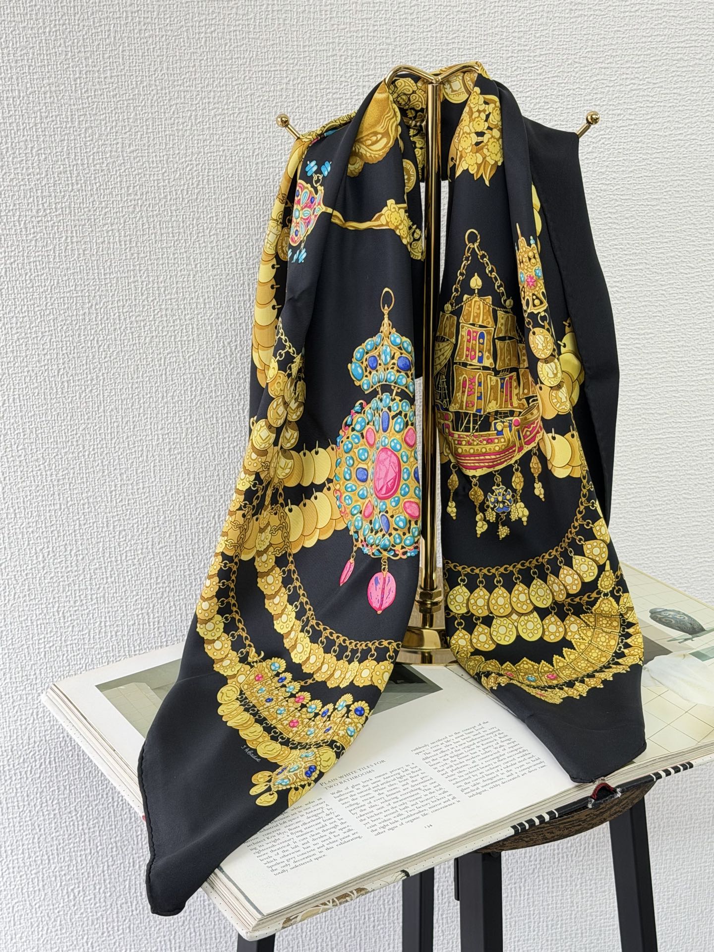 HERMES  Vintage Silk Scarf