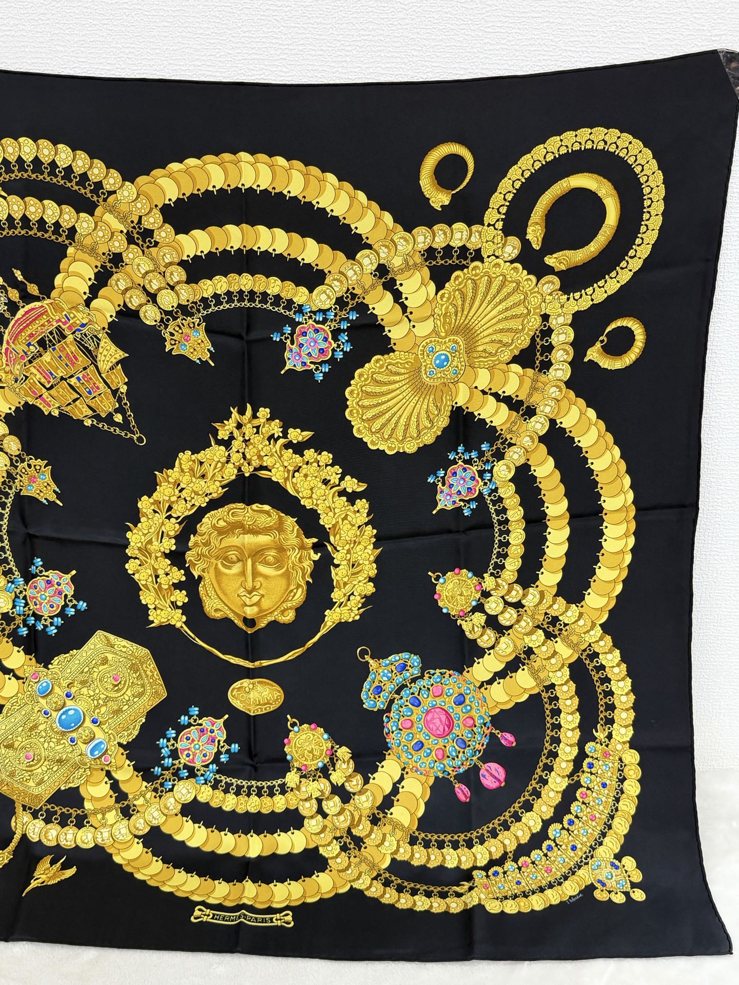 HERMES  Vintage Silk Scarf