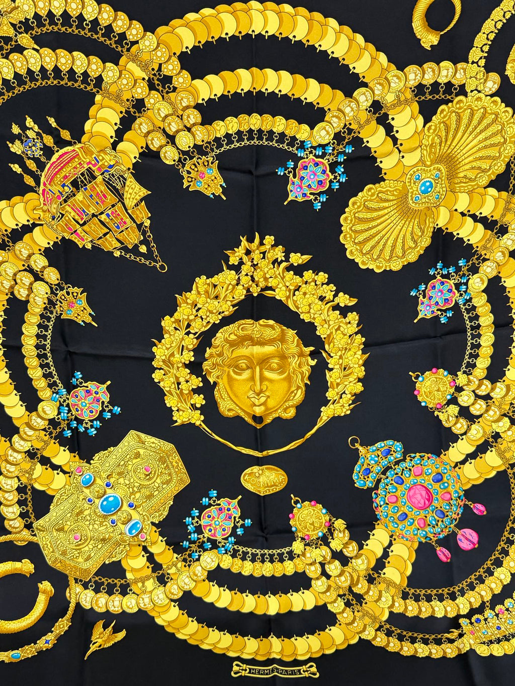 HERMES  Vintage Silk Scarf