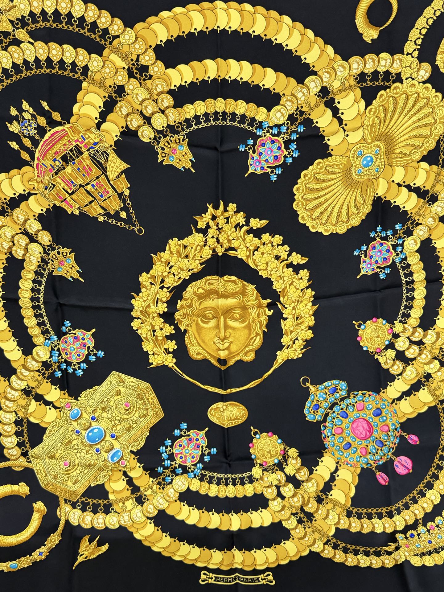 HERMES  Vintage Silk Scarf