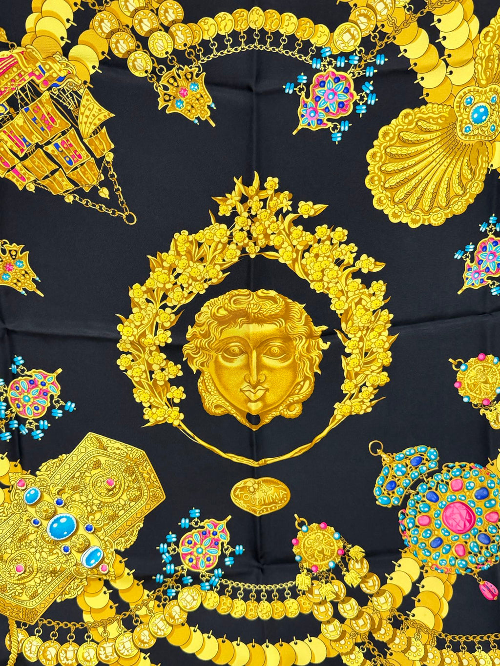 HERMES  Vintage Silk Scarf