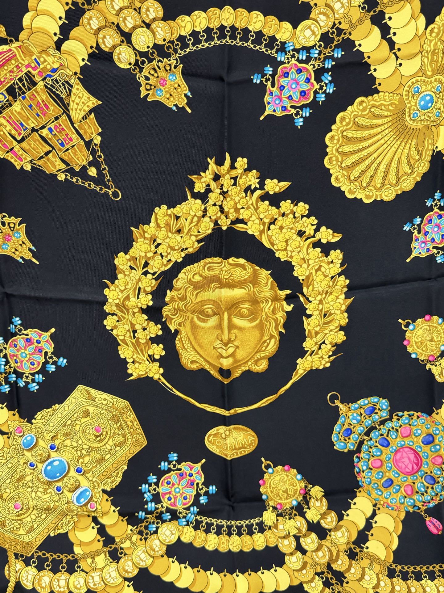 HERMES  Vintage Silk Scarf