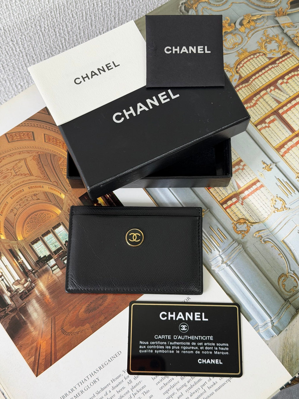 CHANEL Leather Card Case