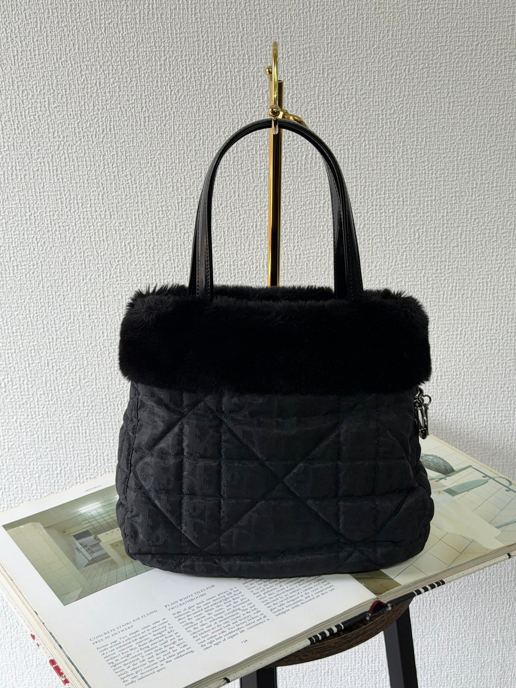 Christian Dior Faux fur handbag