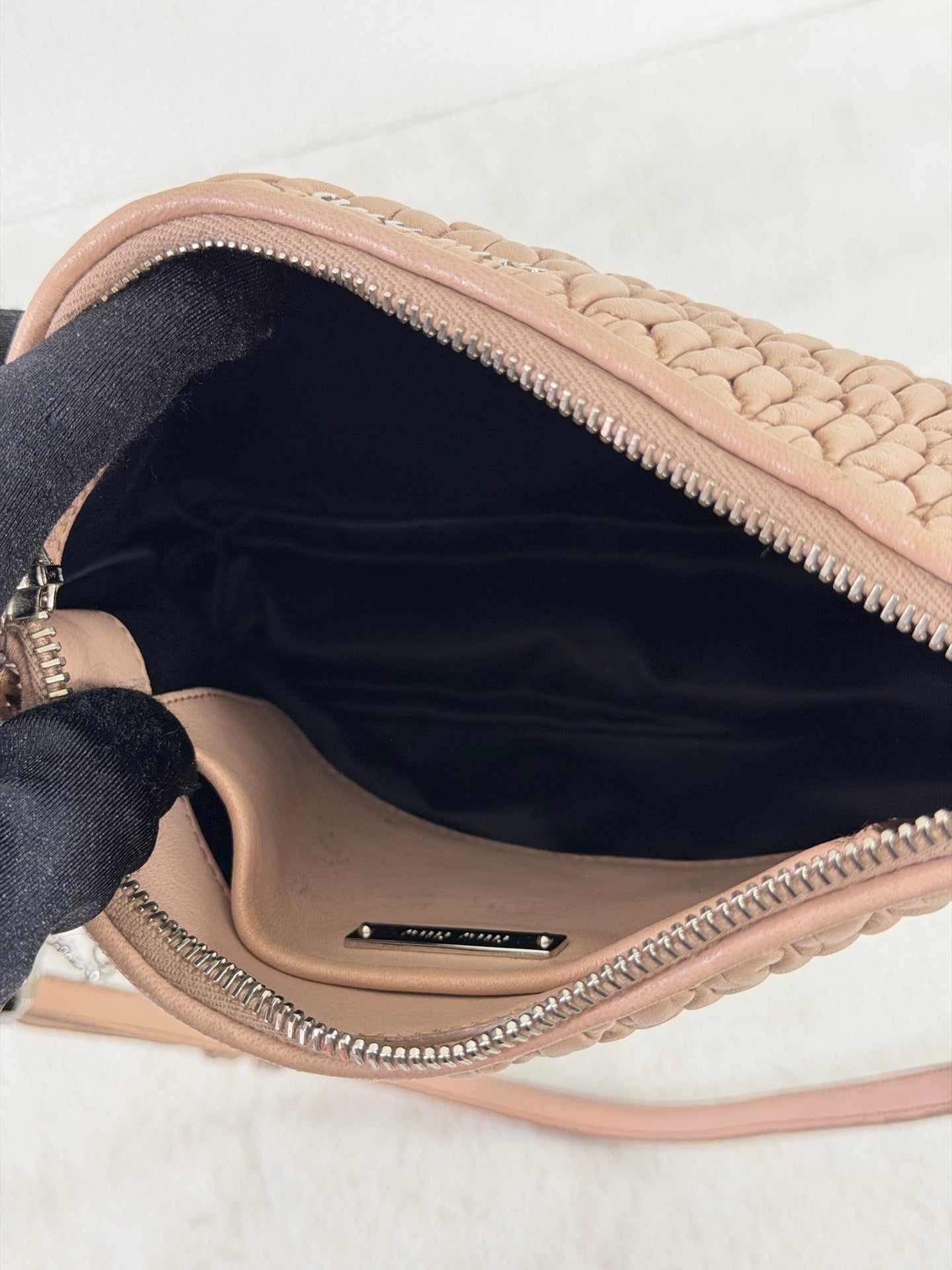 Miu Miu Matelasse Nappa Crystal Shoulder Bag