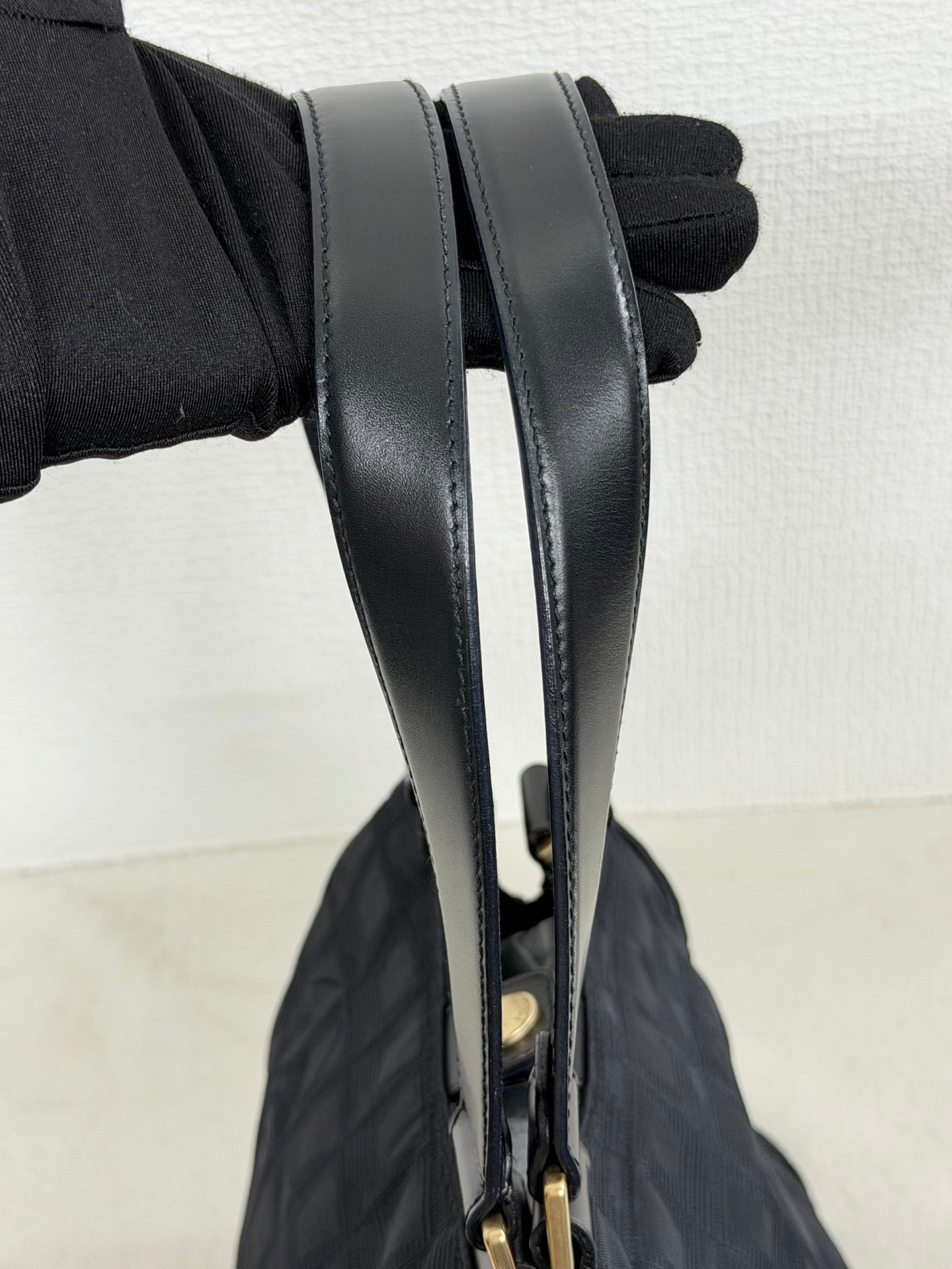 Chanel New Travel Line Jacquard Handbag Black