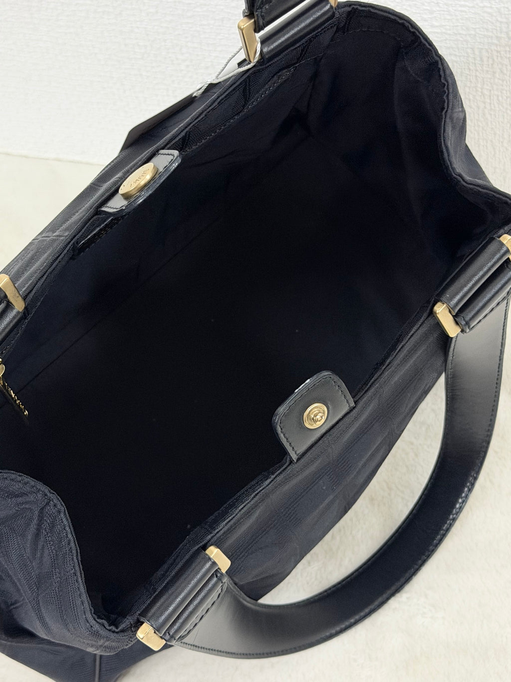 Chanel New Travel Line Jacquard Handbag Black