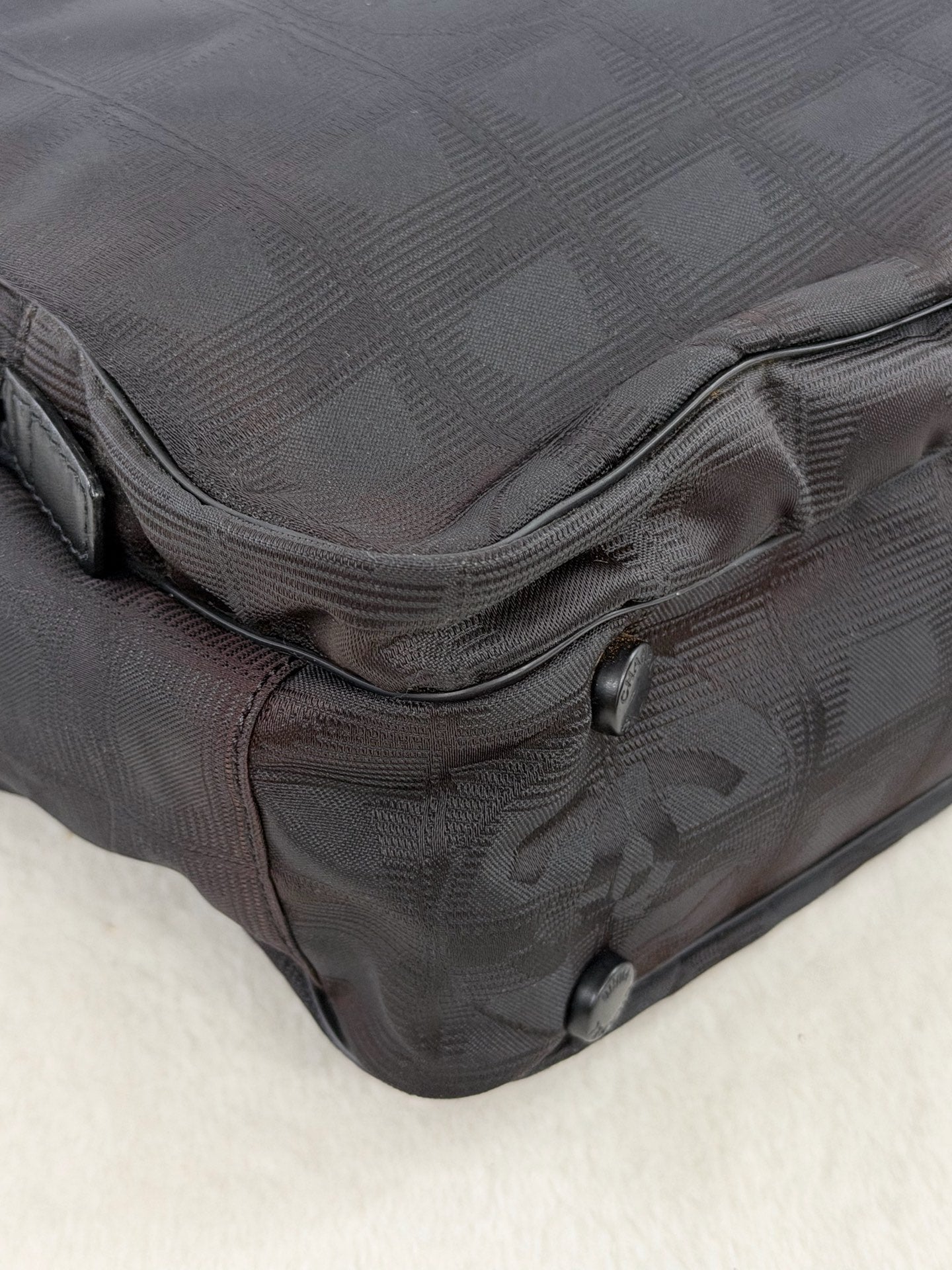 Chanel New Travel Line 2way Briefcase Handbag Black