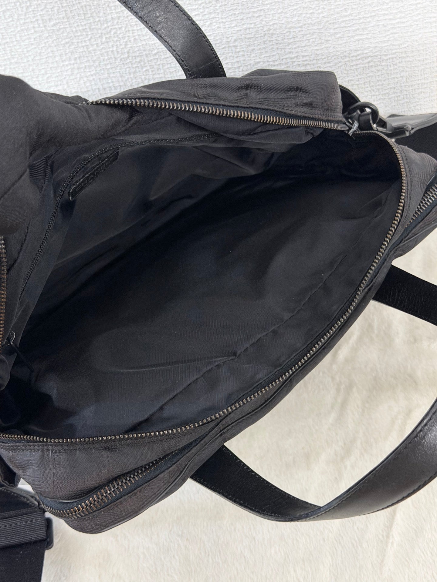 Chanel New Travel Line 2way Briefcase Handbag Black