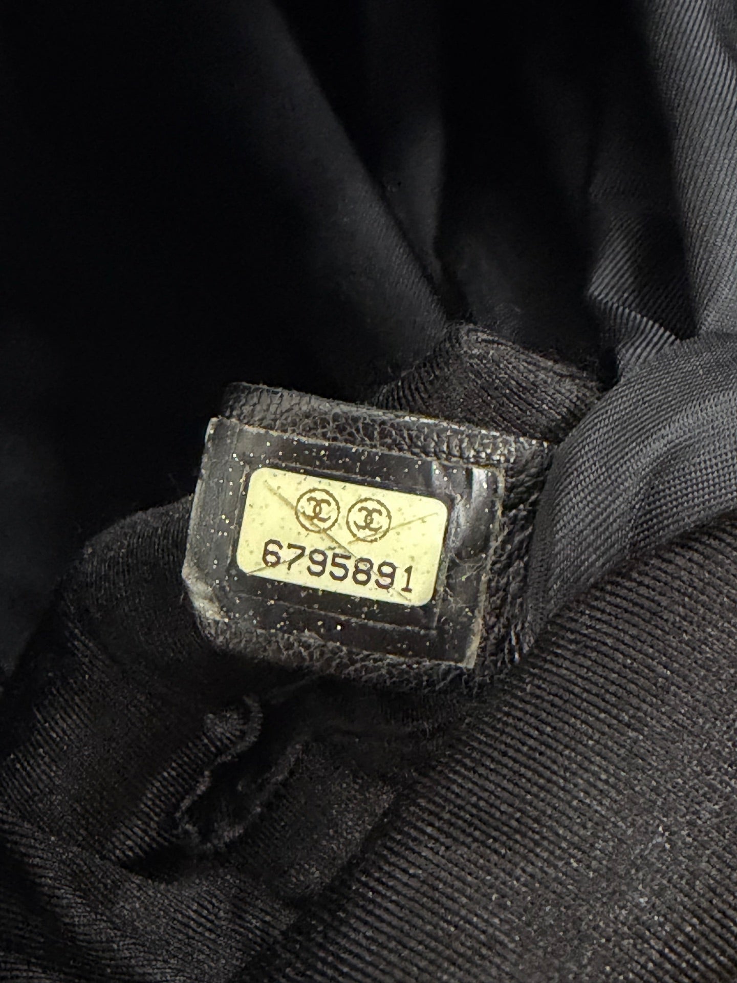 Chanel New Travel Line 2way Briefcase Handbag Black