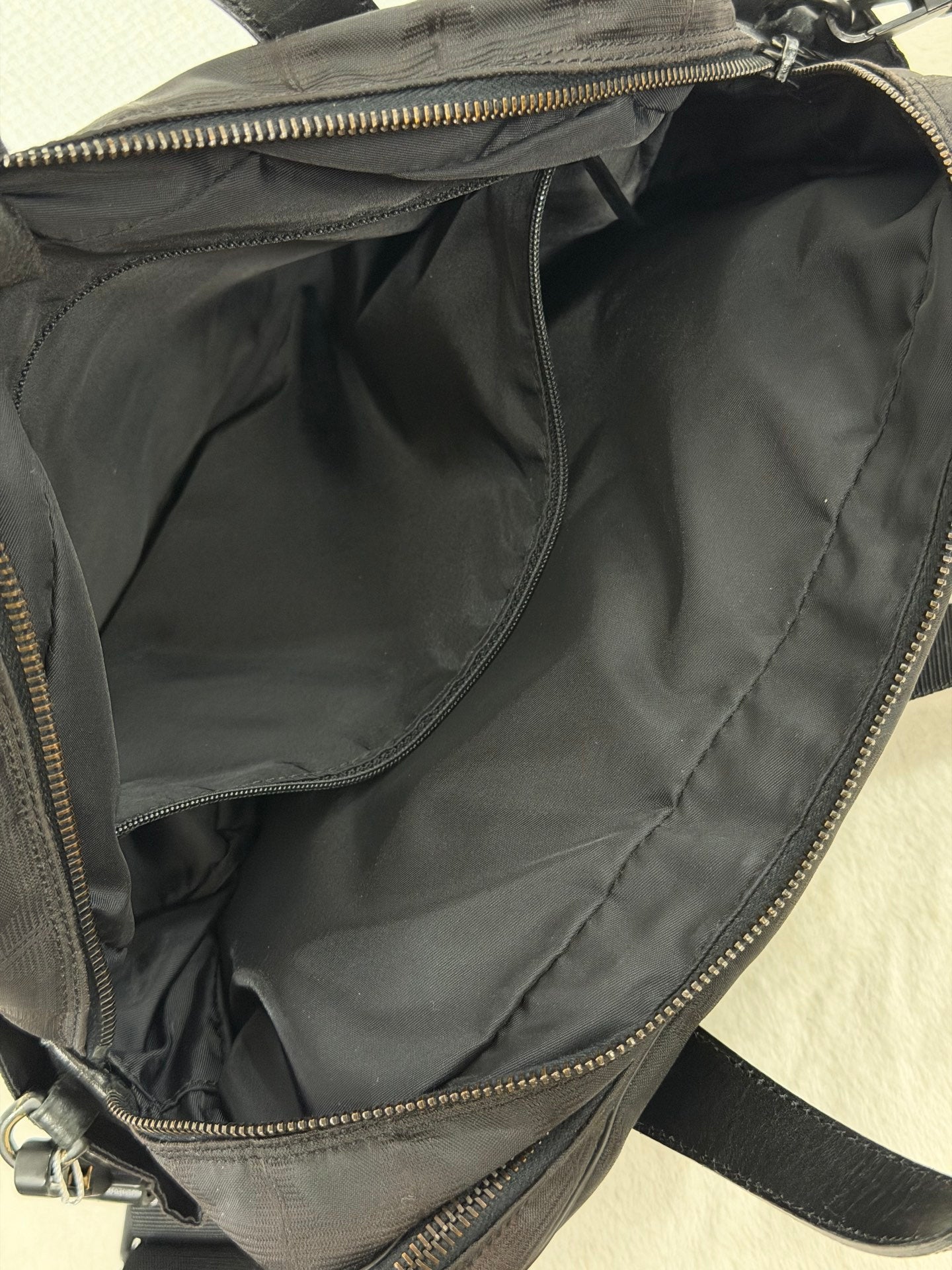 Chanel New Travel Line 2way Briefcase Handbag Black