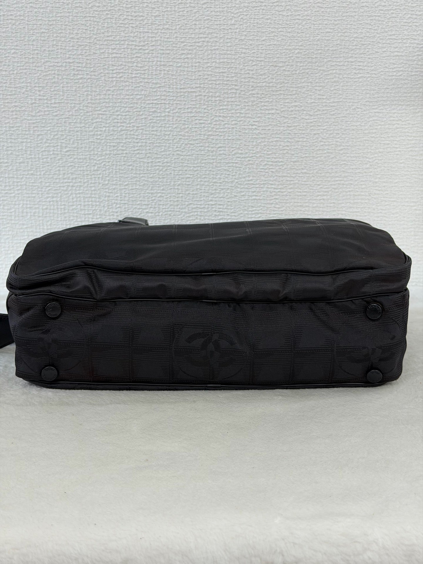Chanel New Travel Line 2way Briefcase Handbag Black