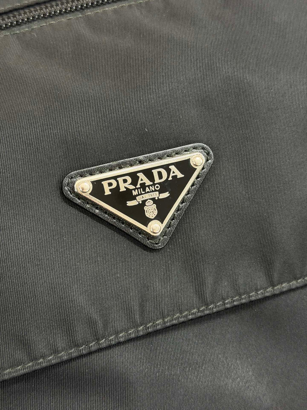 Prada Tessuto Nylon Messenger Bag Black