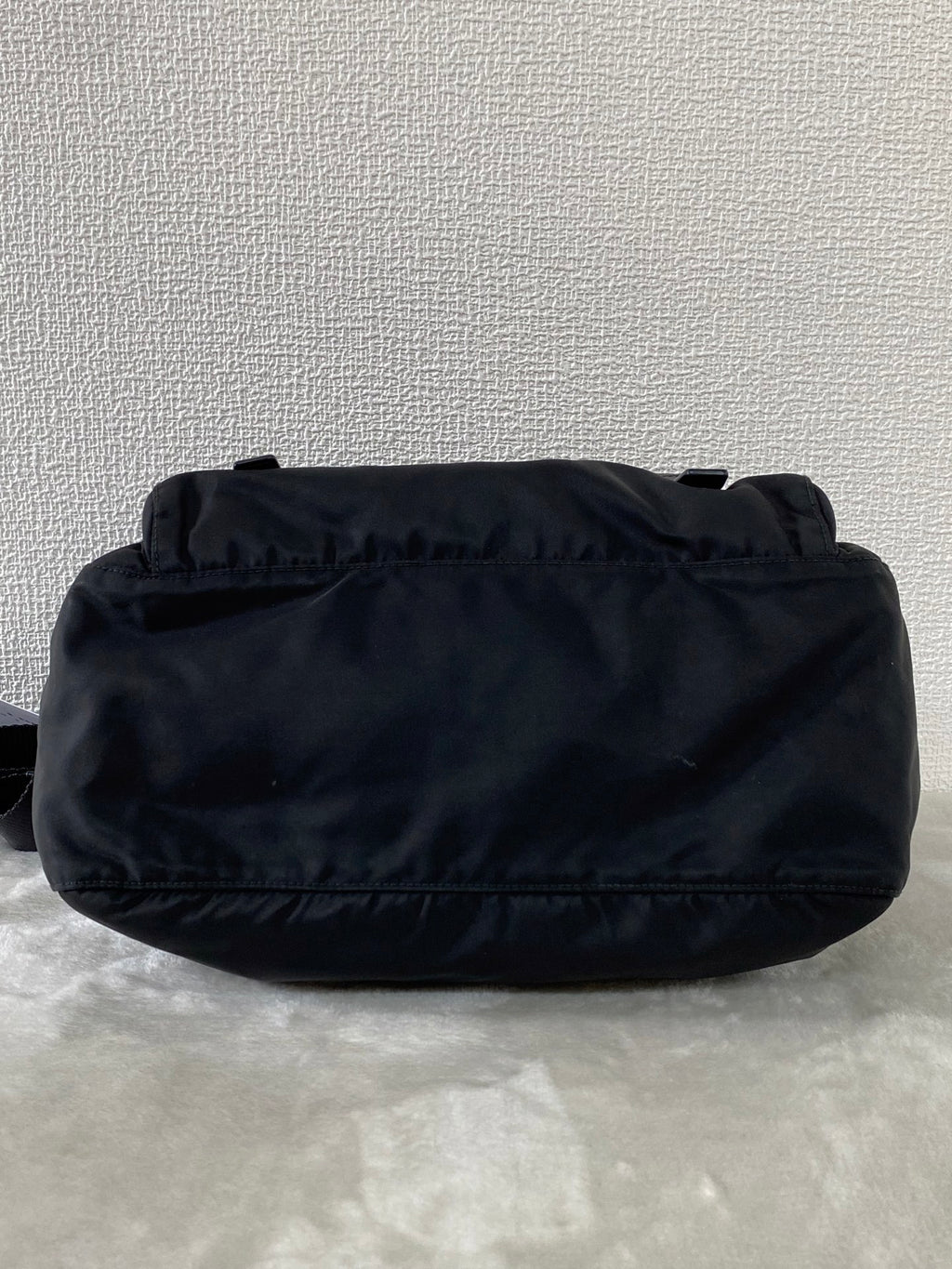 Prada Tessuto Nylon Messenger Bag Black