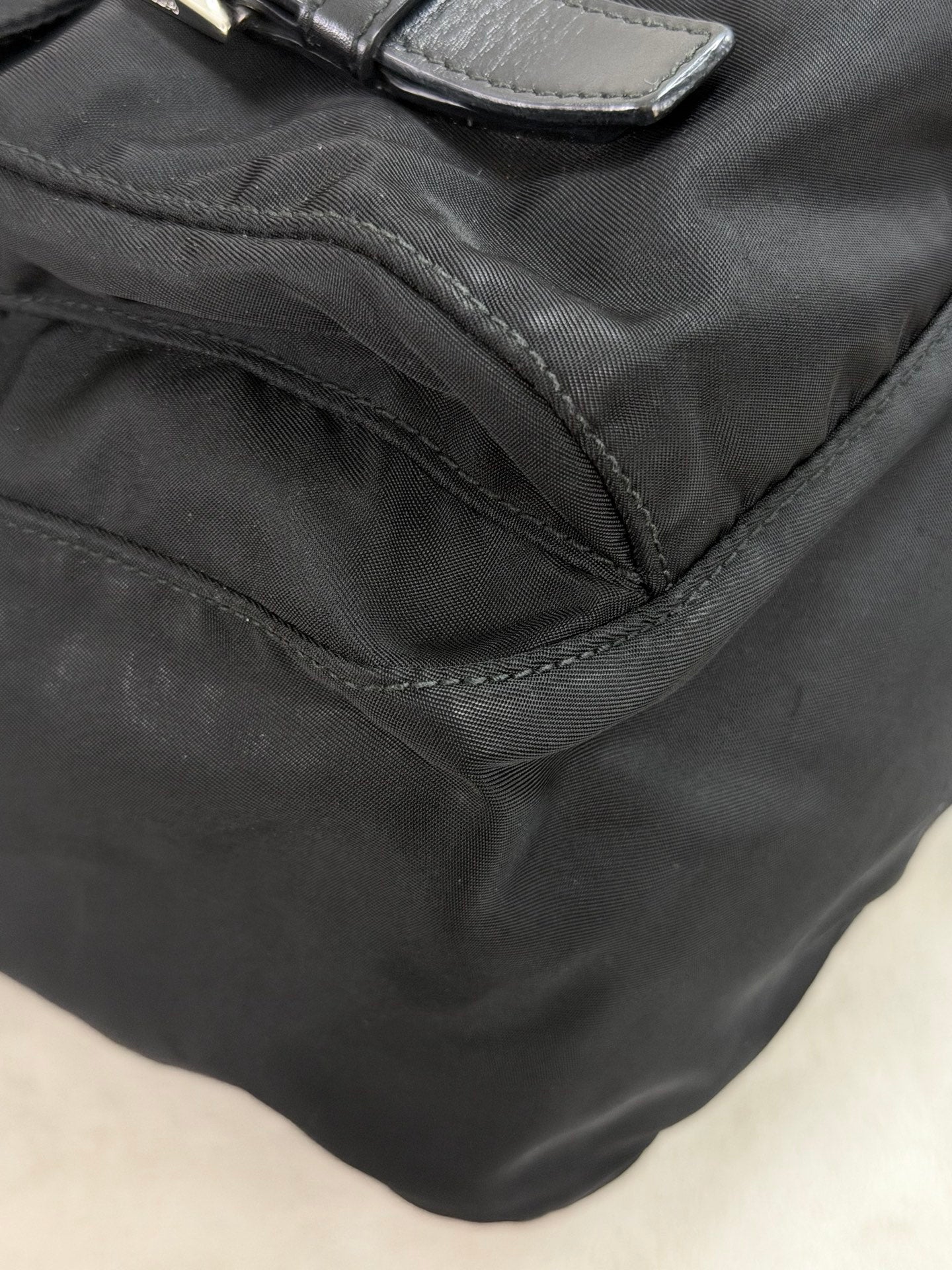 Prada Tessuto Nylon Messenger Bag Black