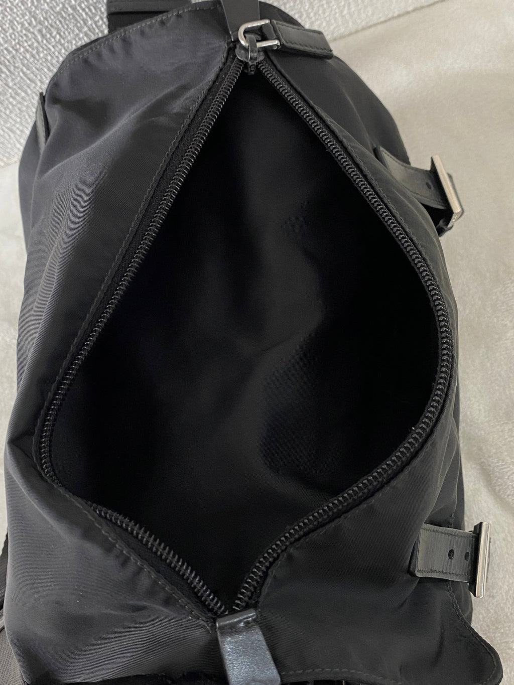 Prada Tessuto Nylon Messenger Bag Black