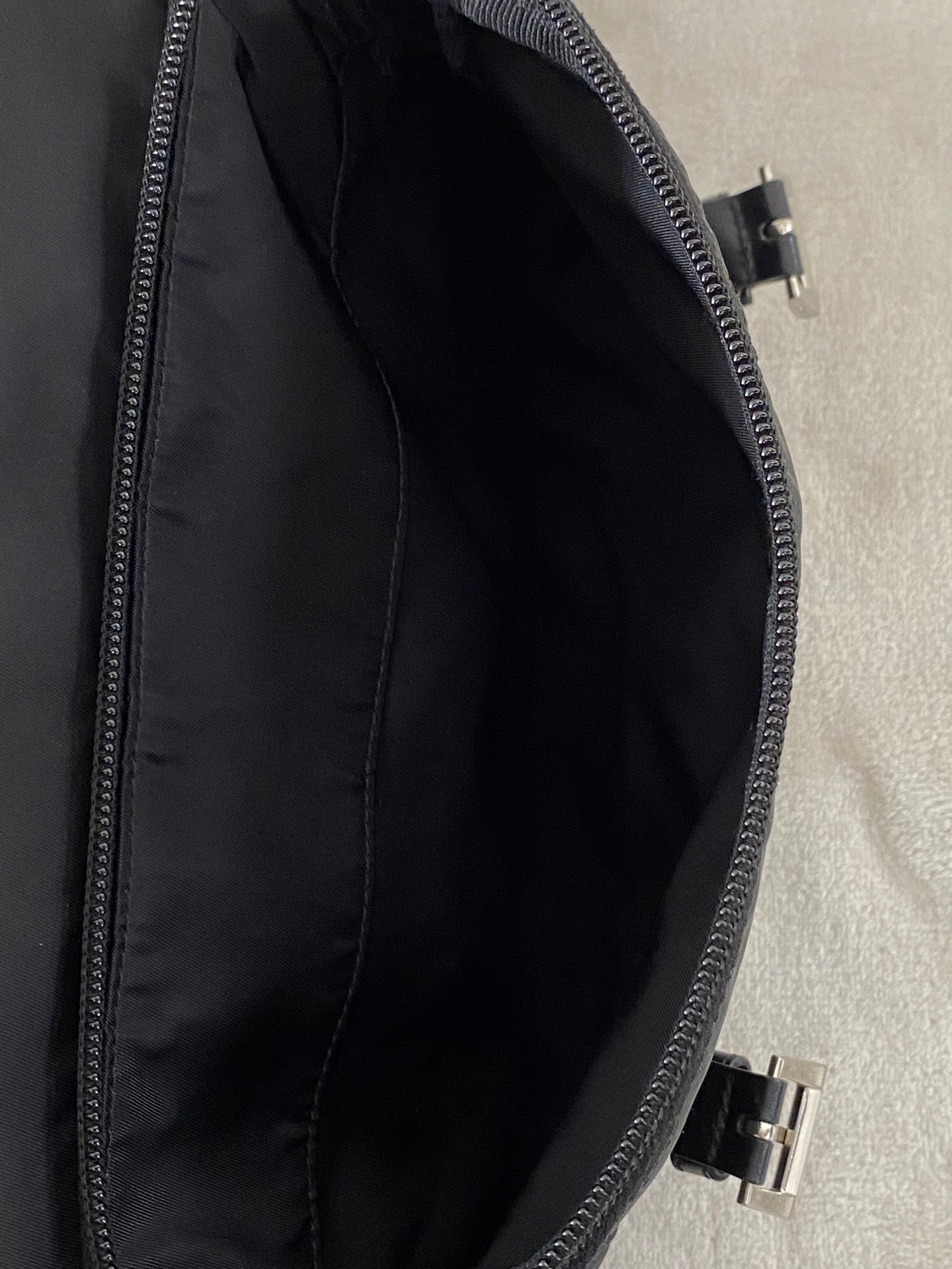 Prada Tessuto Nylon Messenger Bag Black
