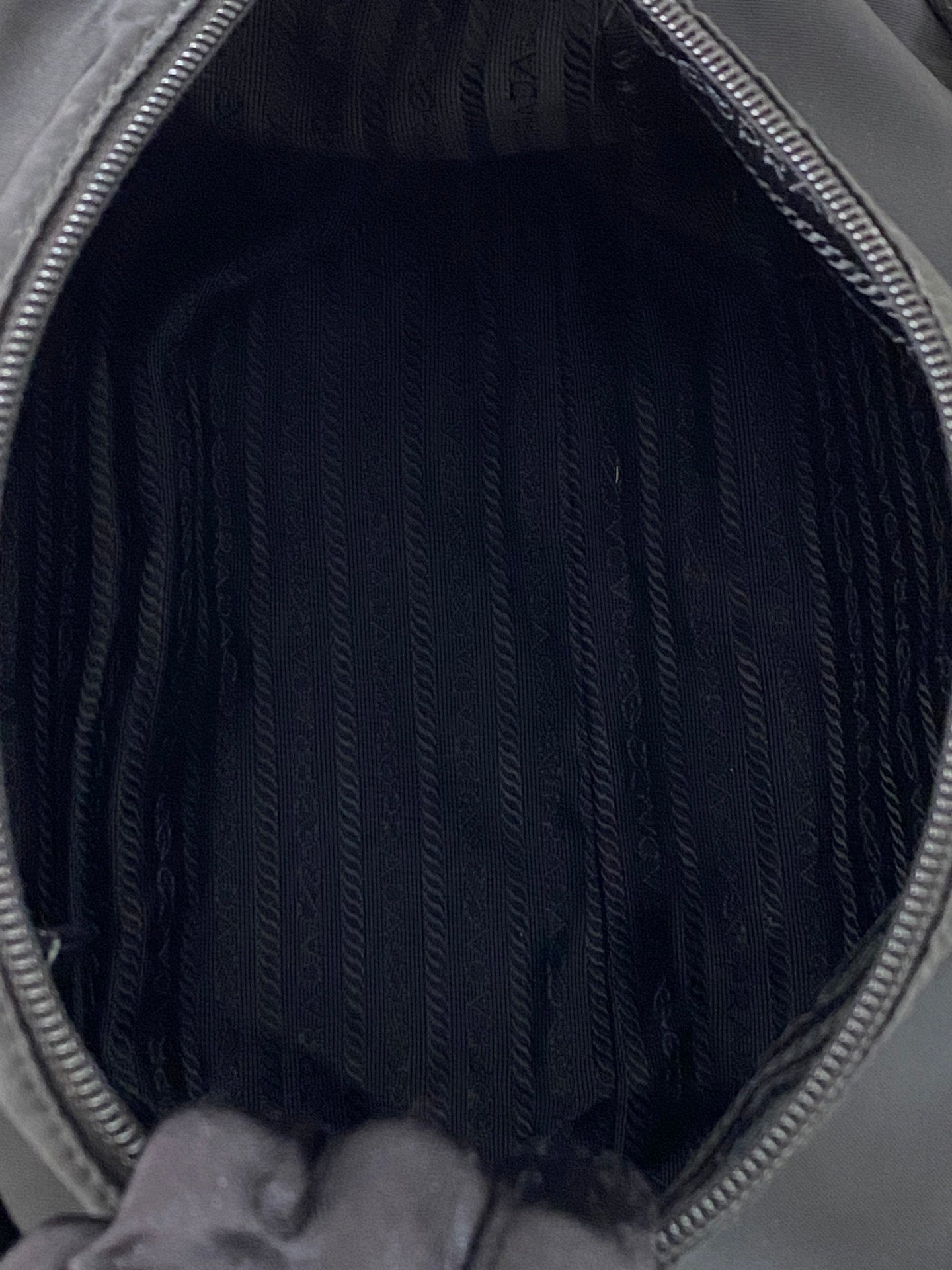 Prada Tessuto Nylon Messenger Bag Black