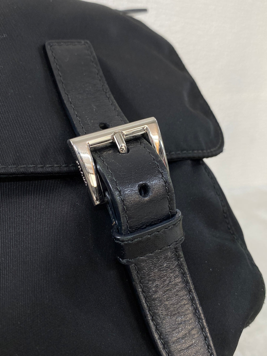 Prada Tessuto Nylon Messenger Bag Black