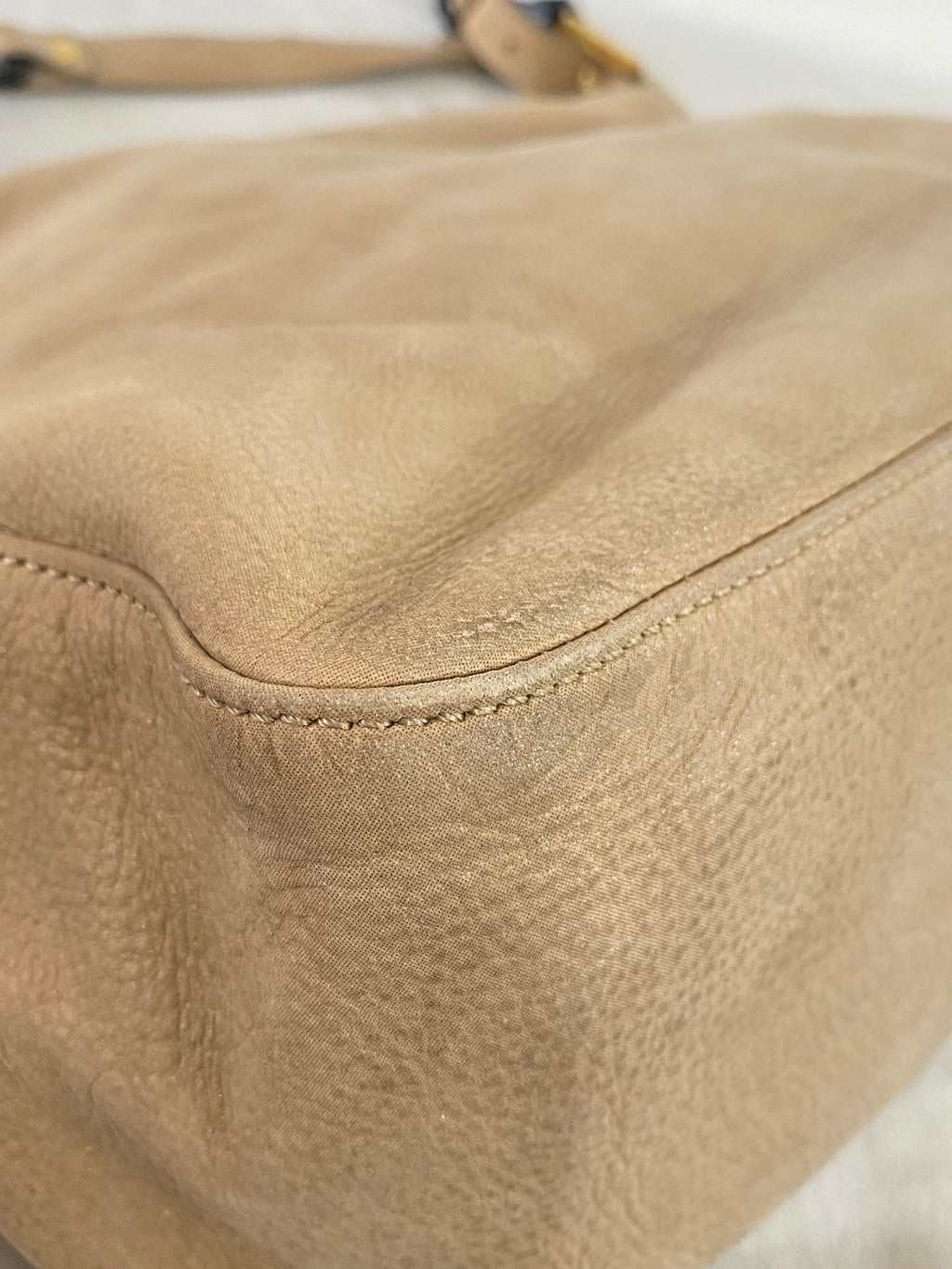 Fendi Forever Mama Nubuck Leather Flap Shoulder Bag