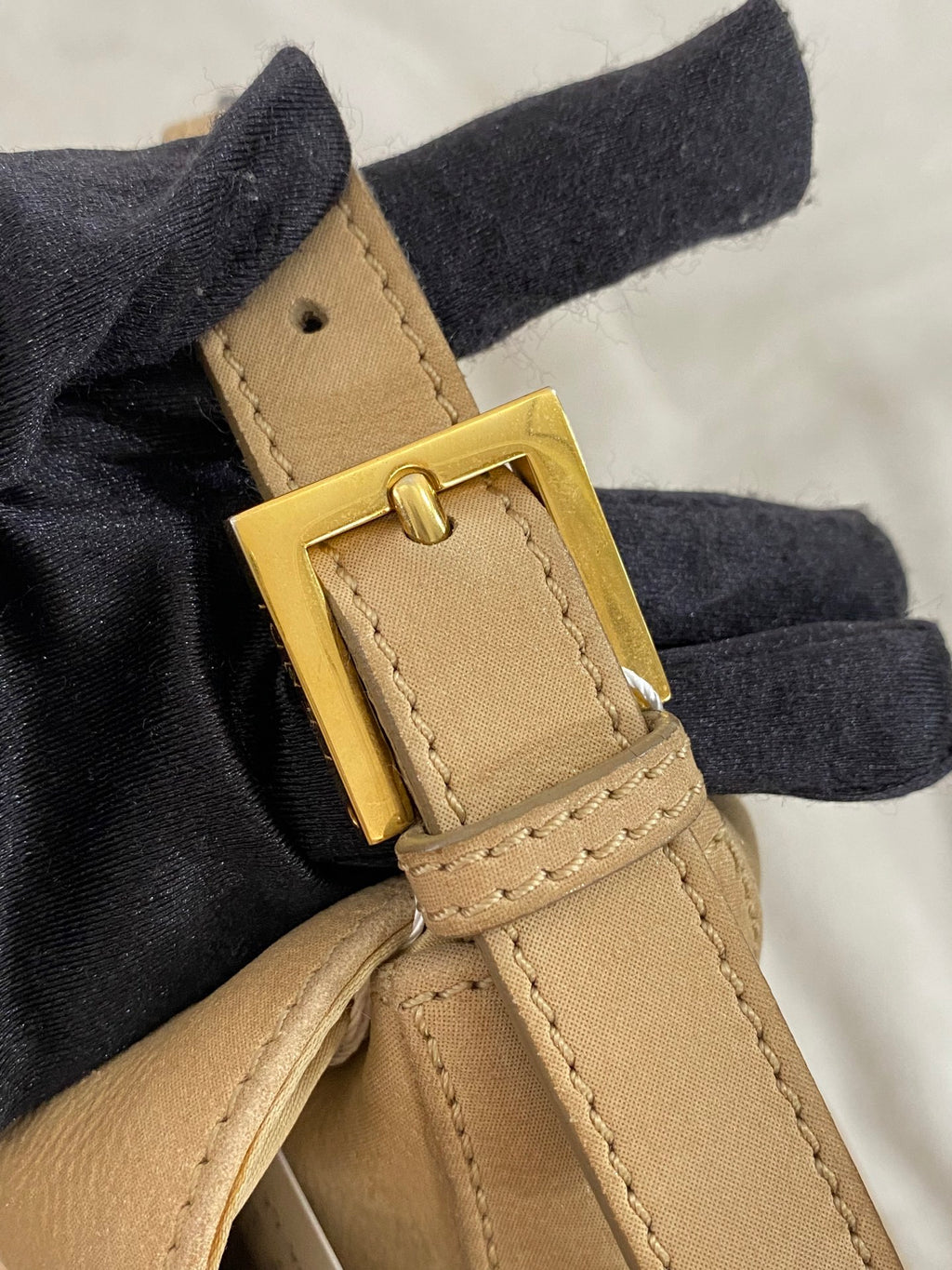 Fendi Forever Mama Nubuck Leather Flap Shoulder Bag