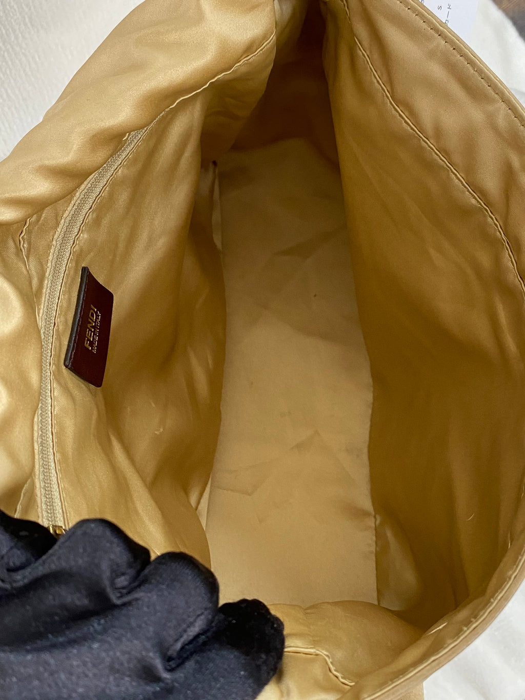 Fendi Forever Mama Nubuck Leather Flap Shoulder Bag