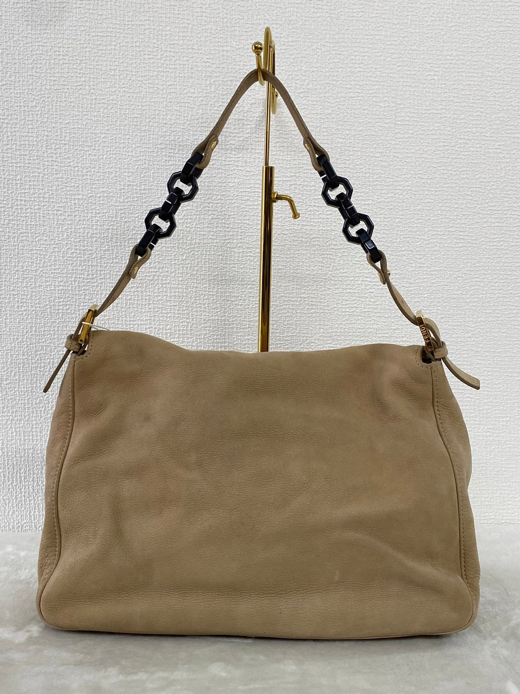 Fendi Forever Mama Nubuck Leather Flap Shoulder Bag