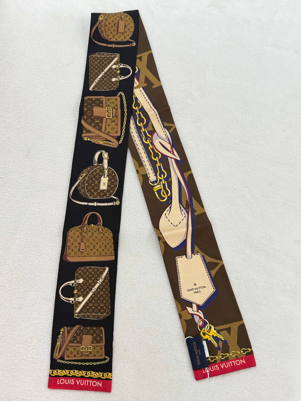 Louis Vuitton Bandeau Tribute To Silk Scarf Black