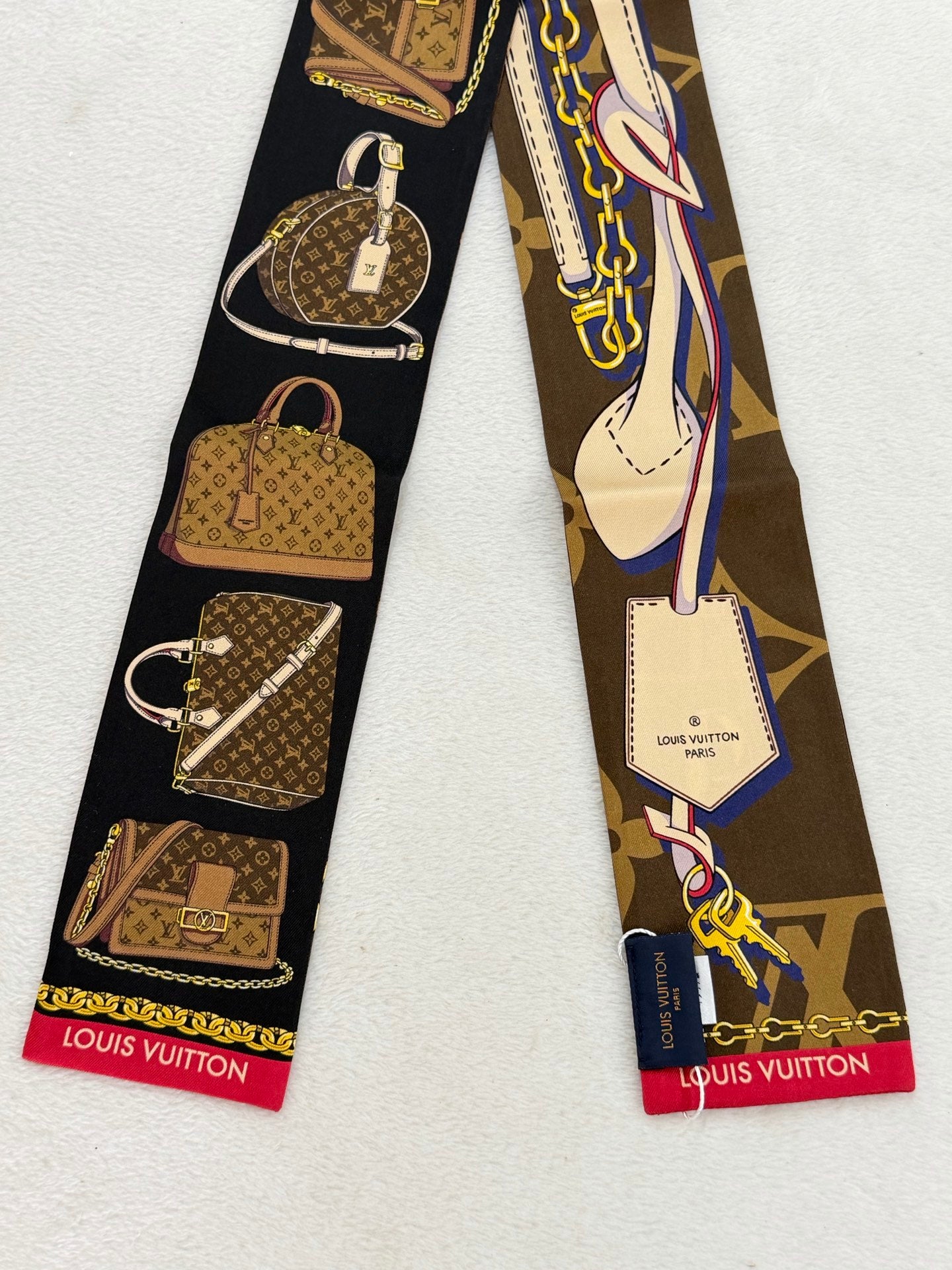 Louis Vuitton Bandeau Tribute To Silk Scarf Black