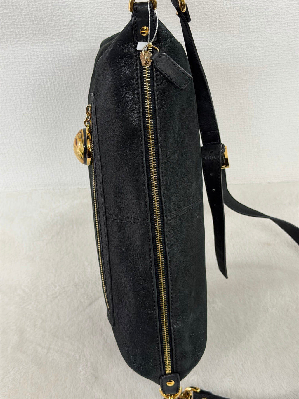 Fendi Calfskin Studded Chef Shoulder Bag