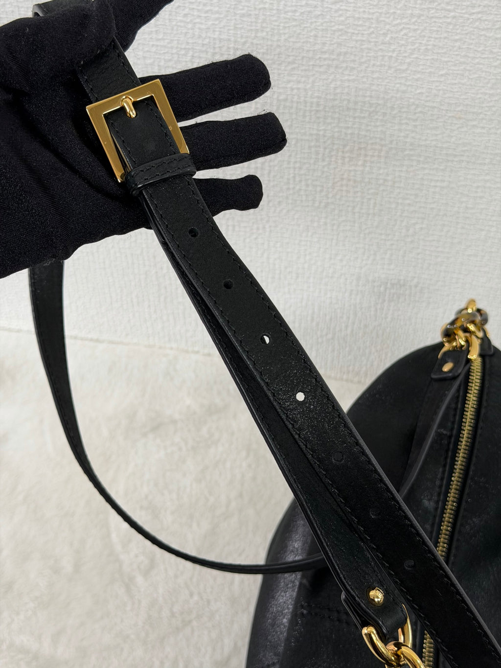 Fendi Calfskin Studded Chef Shoulder Bag